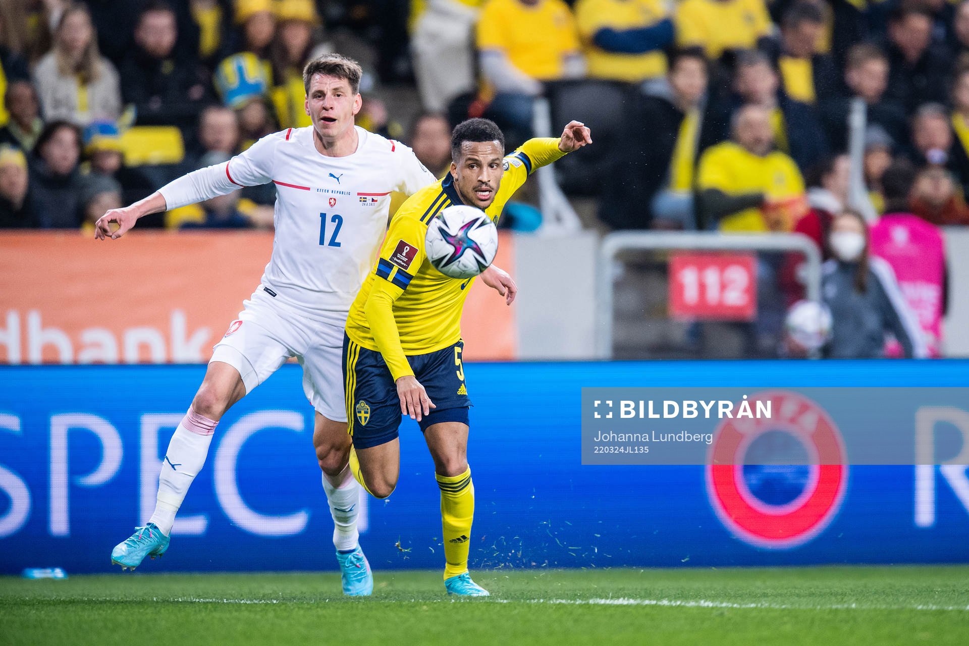 Lukas Masopust of Czech Republic and Martin Olsson of Sweden