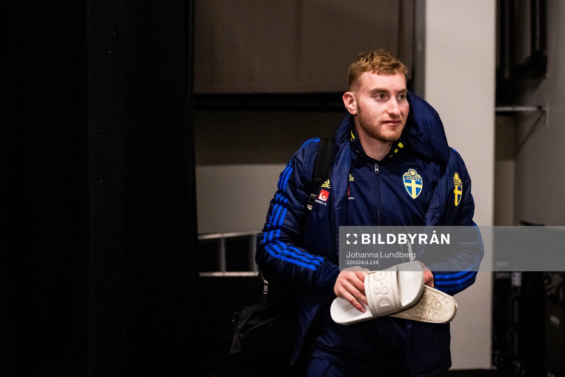 Dejan Kulusevski of Sweden at the press conference
