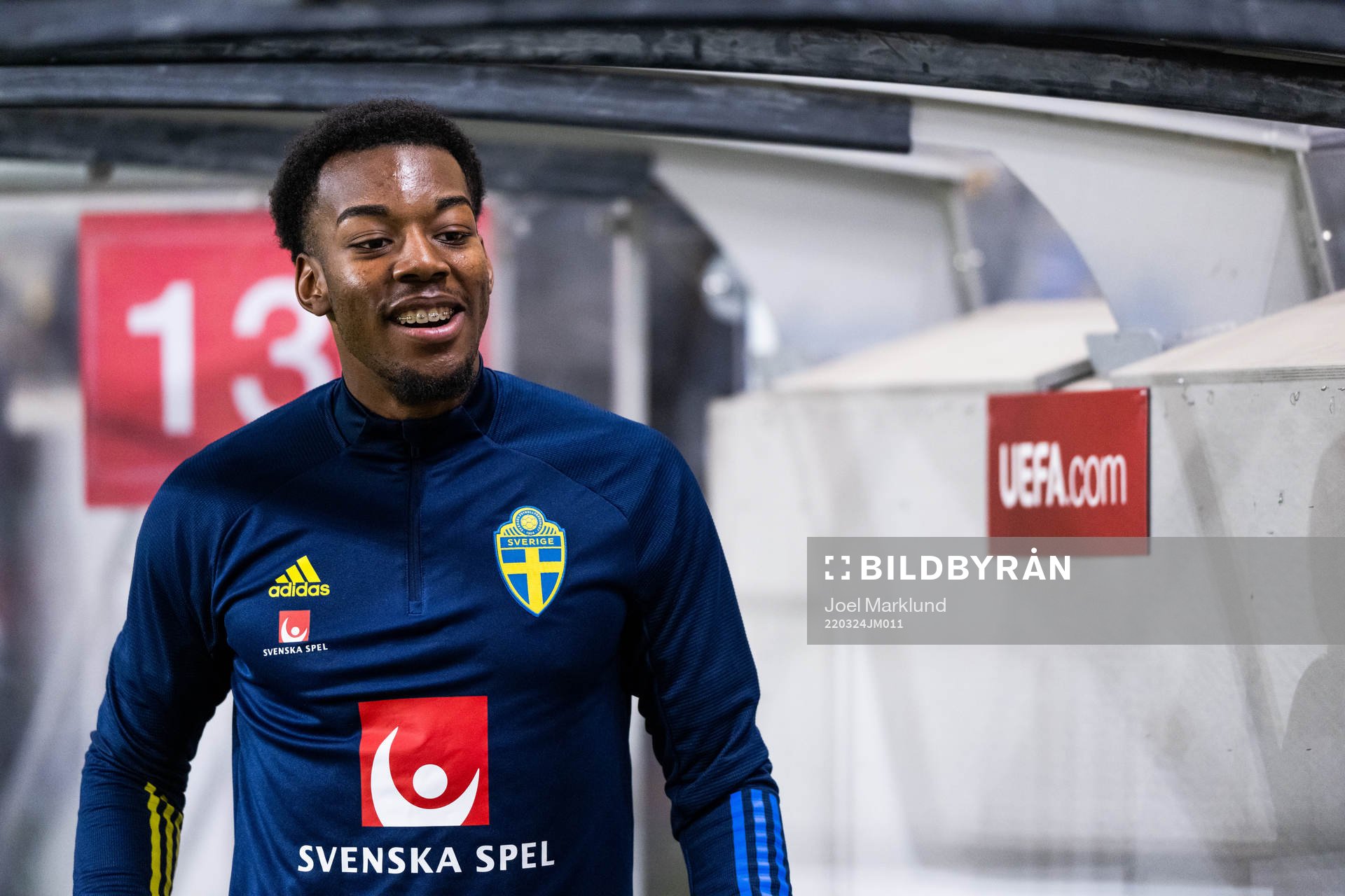 Anthony Elanga of Sweden