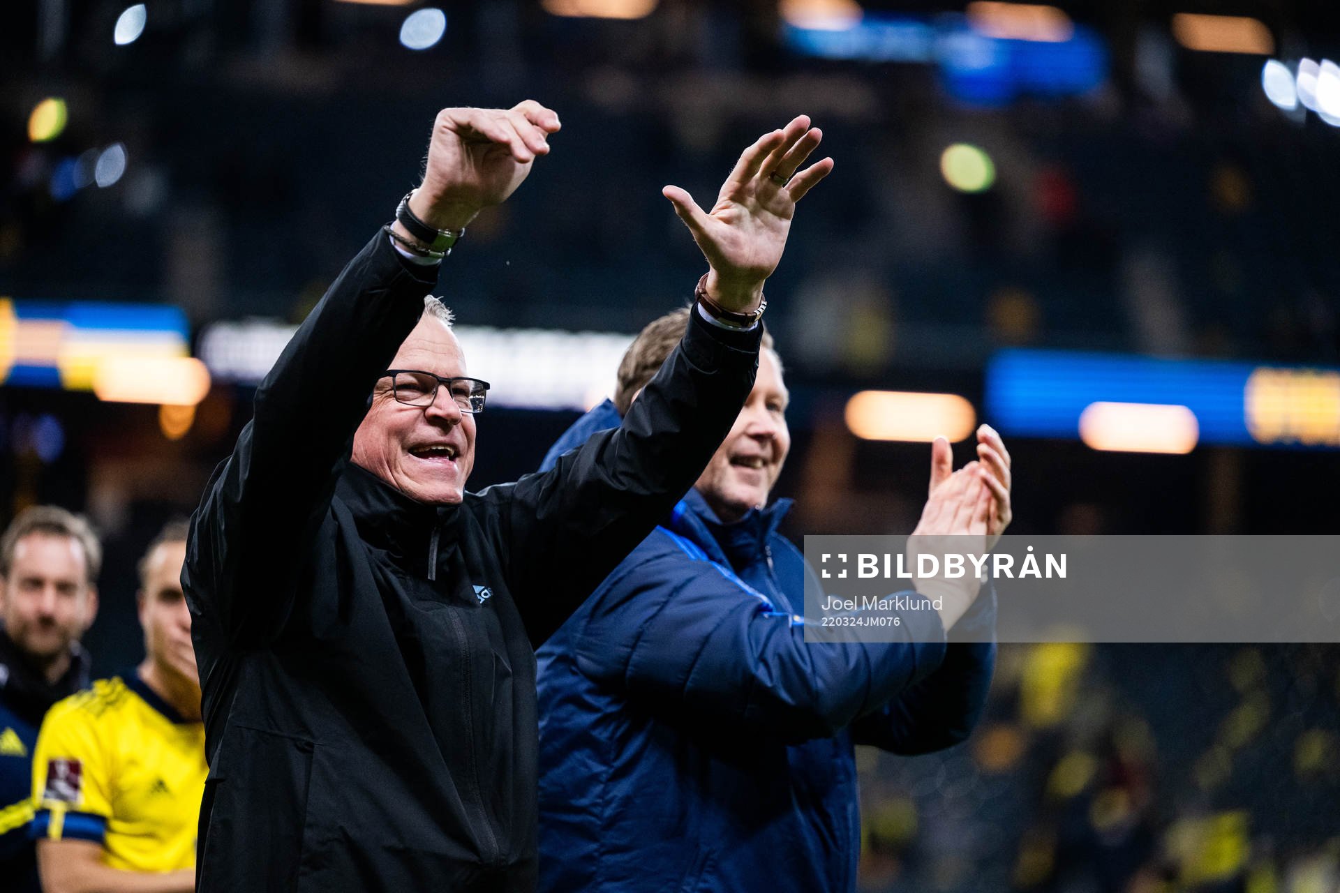 head coach Janne Andersson and Peter Wettergren, assistant