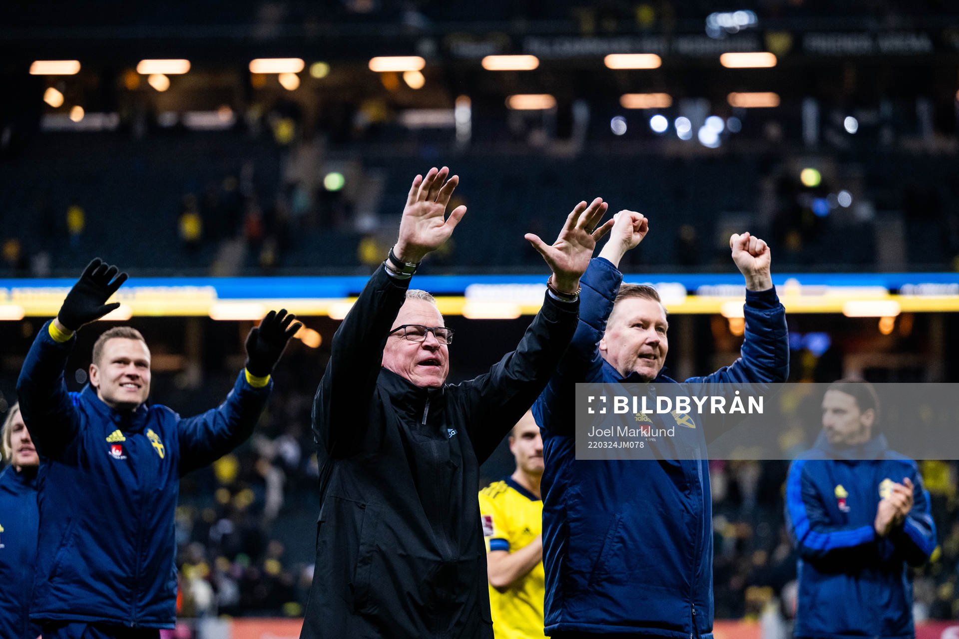 head coach Janne Andersson and Peter Wettergren, assistant