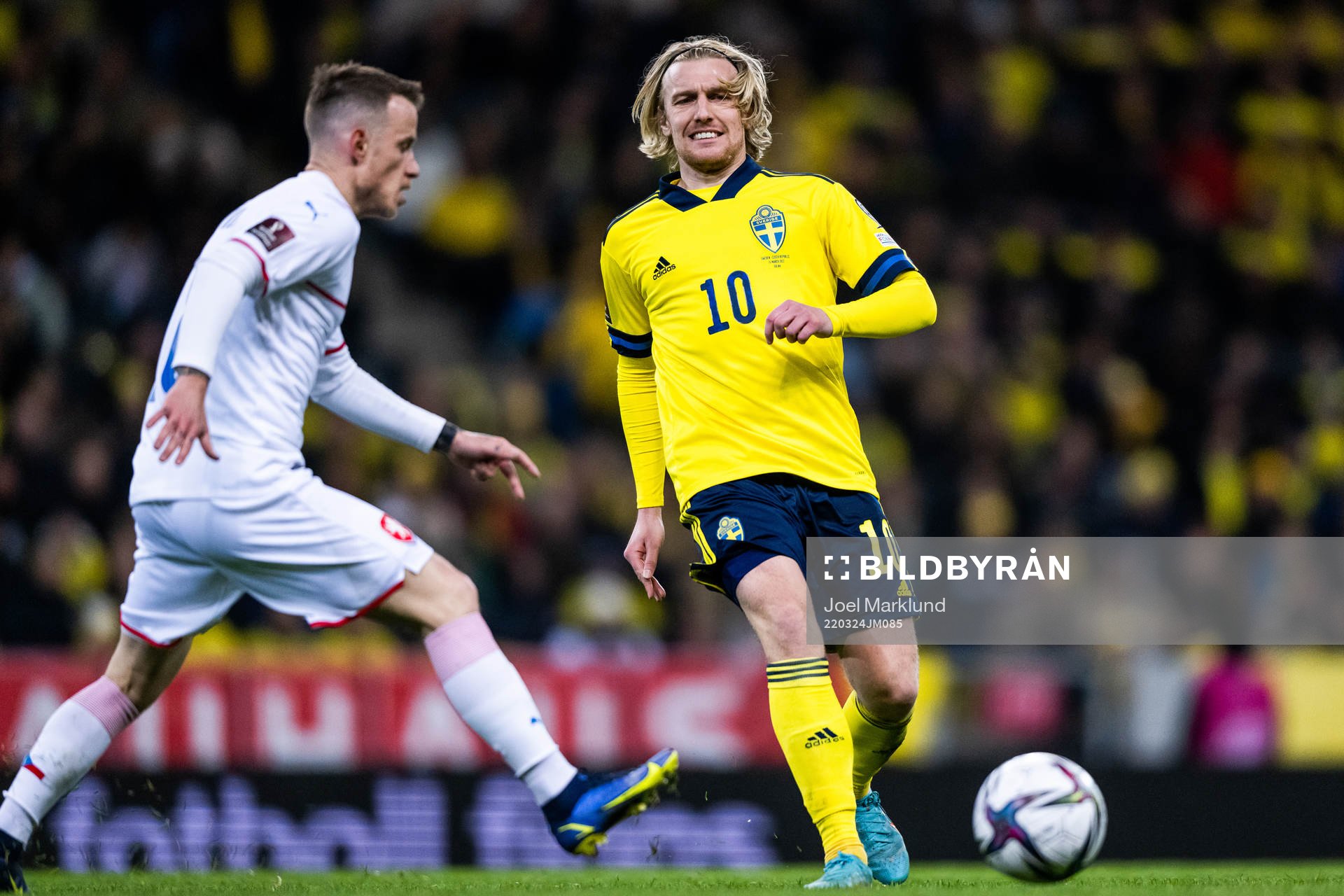 Emil Forsberg of Sweden in pain