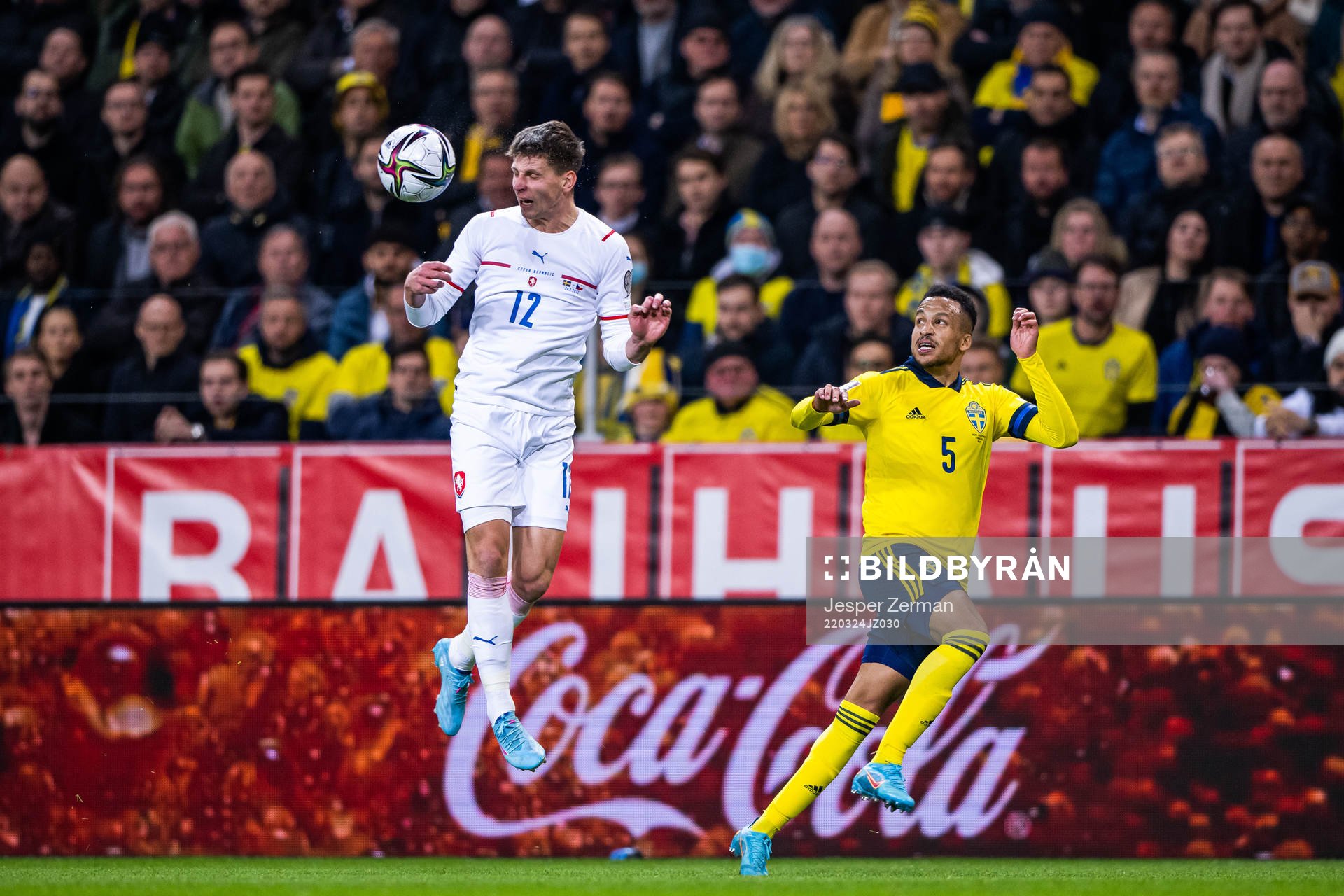 Lukas Masopust of Czech Republic and Martin Olsson of Sweden