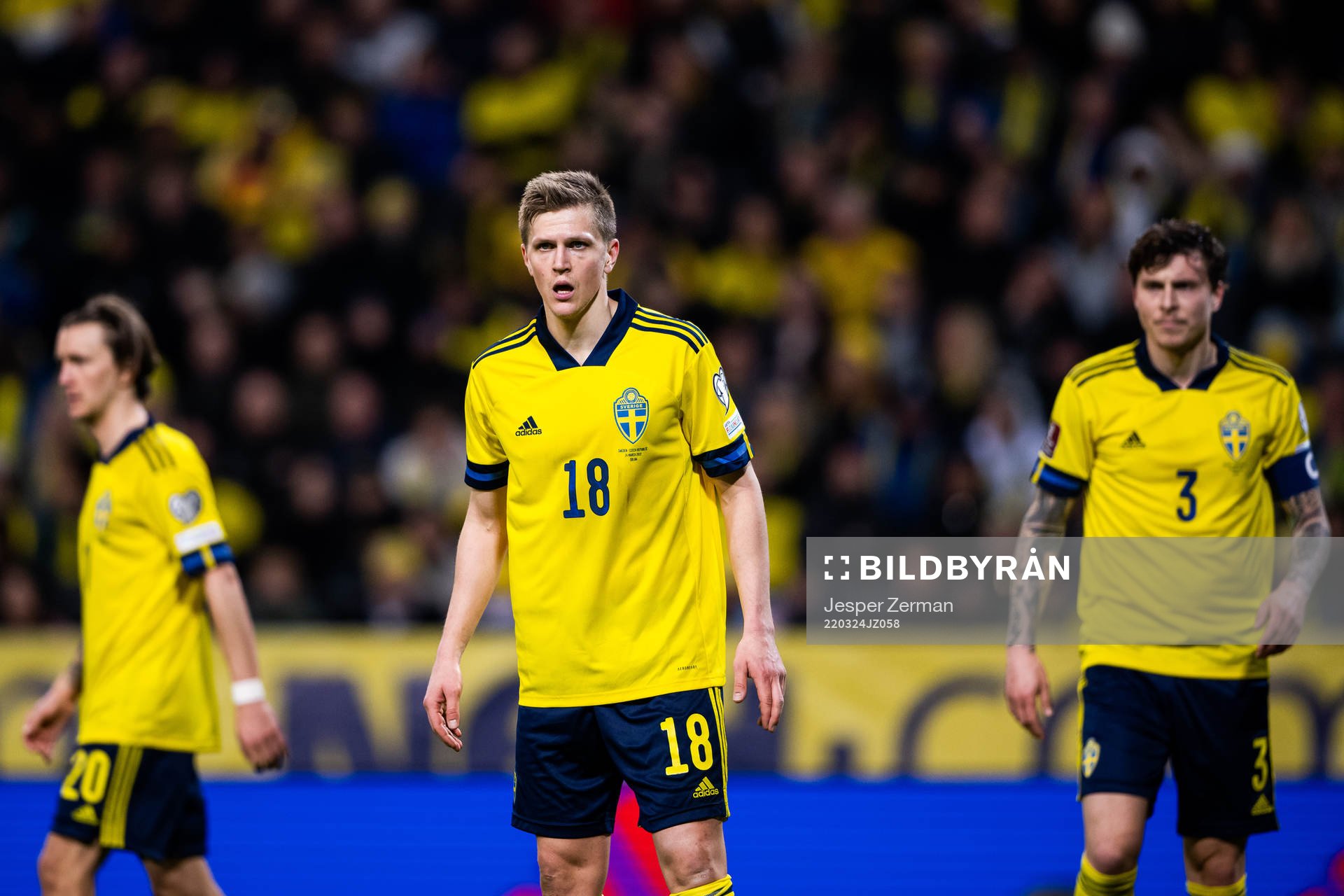 Kristoffer Olsson, Joakim Nilsson and Victor Lindelöf of