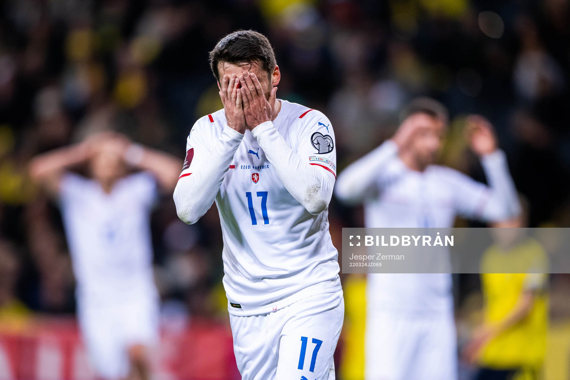 Milan Havel of Czech Republic looks dejected