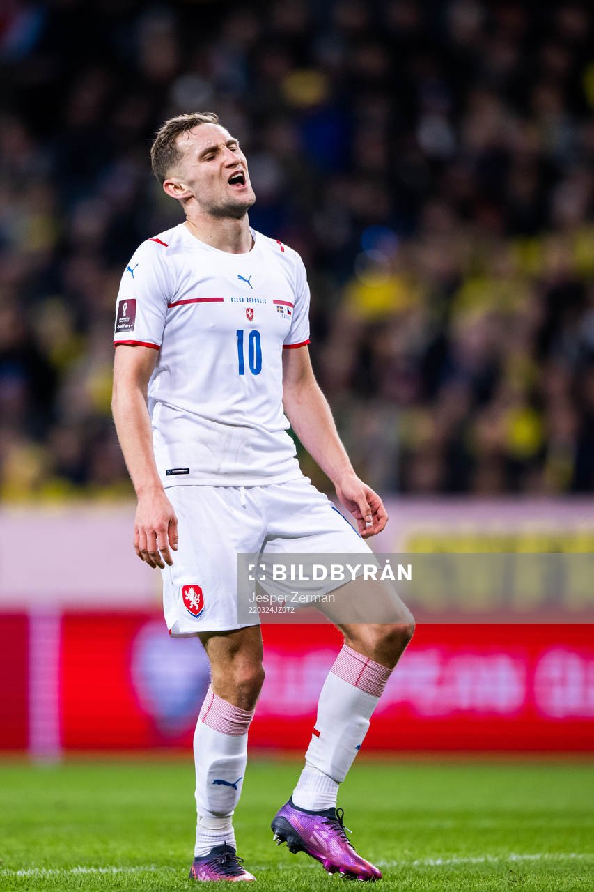 Jan Kuchta of Czech Republic looks dejected