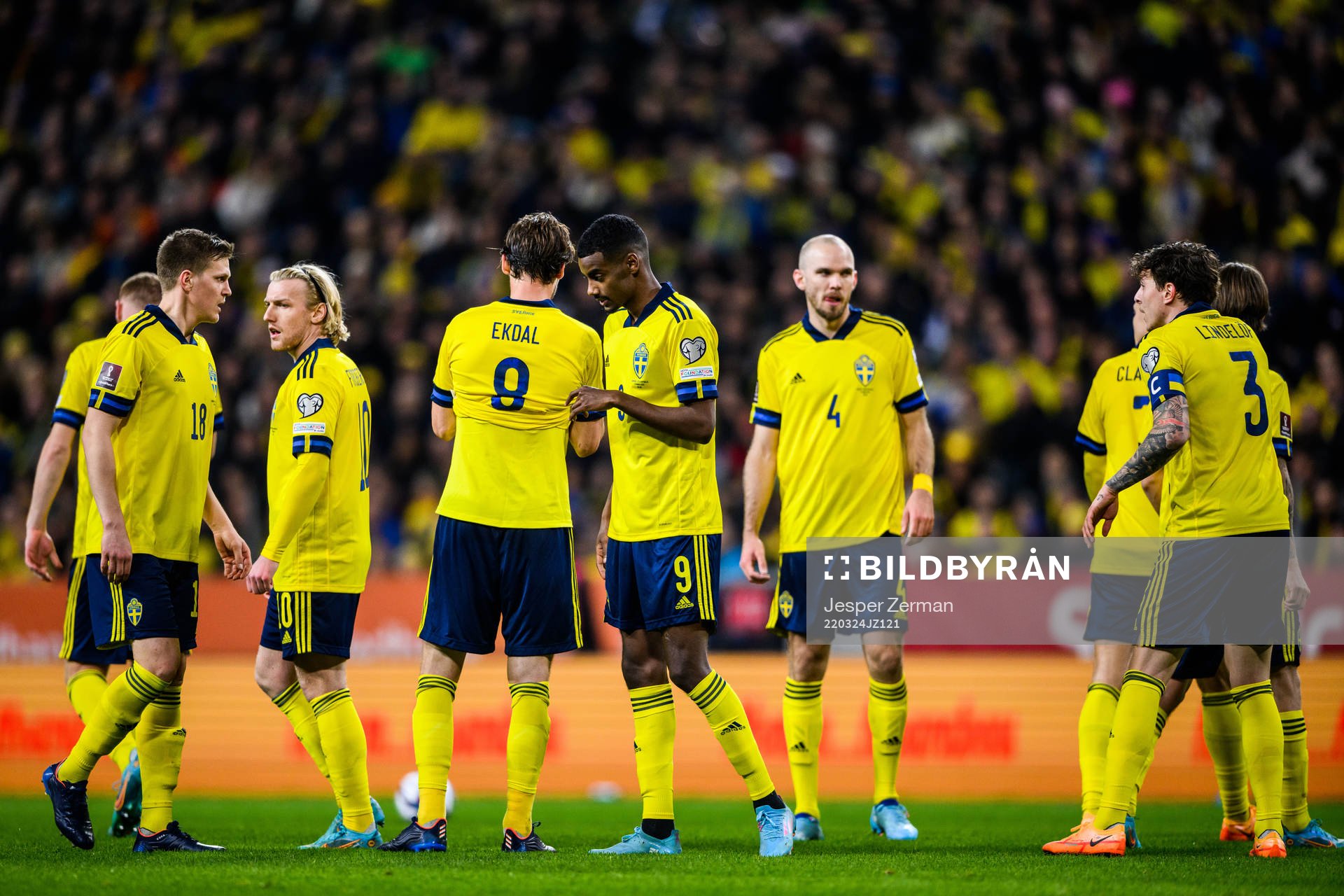 Joakim Nilsson, Emil Forsberg, Albin Ekdal, Alexander Isak,