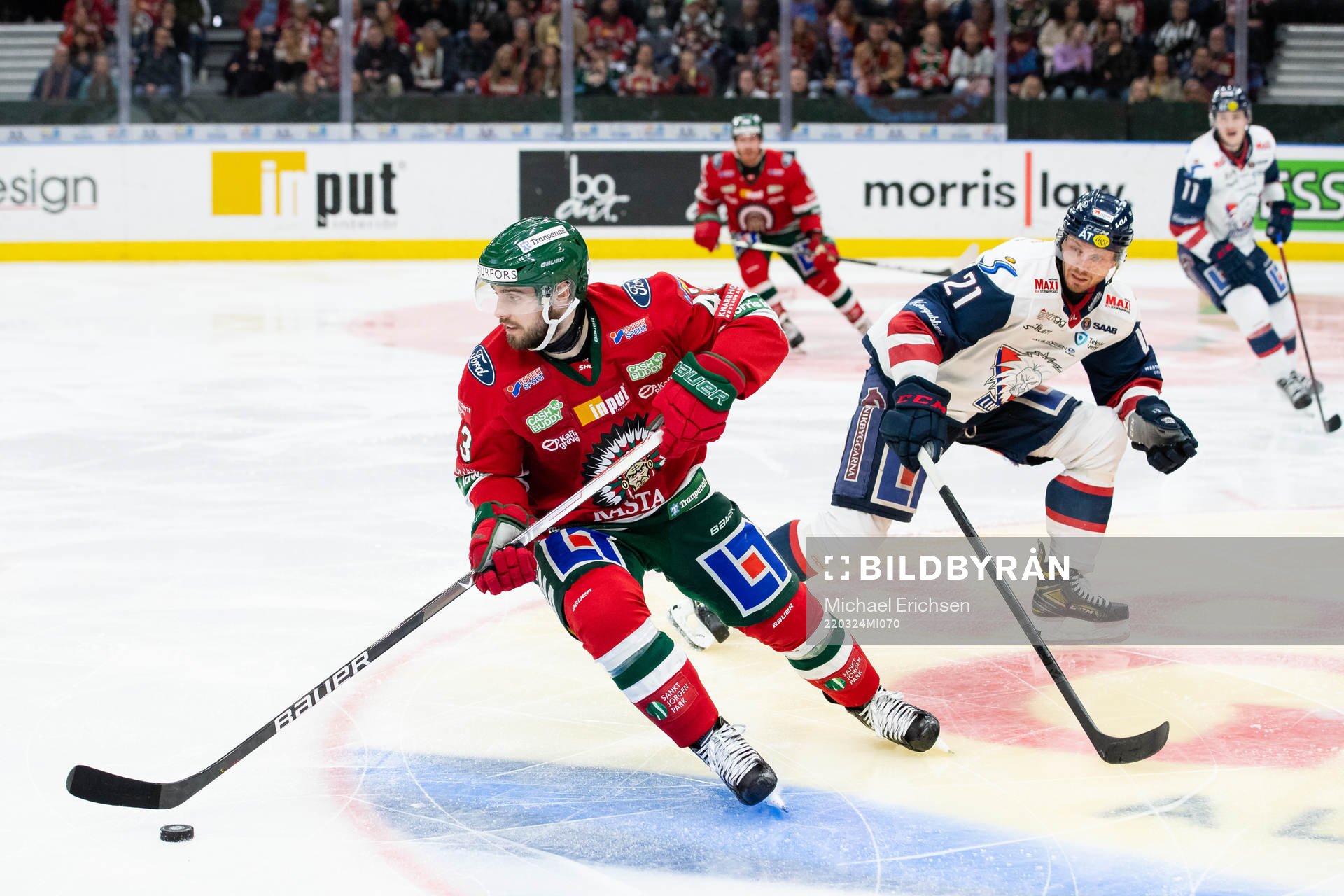 Frölundas Michael Spacek och Linköpings Christoffer Ehn
