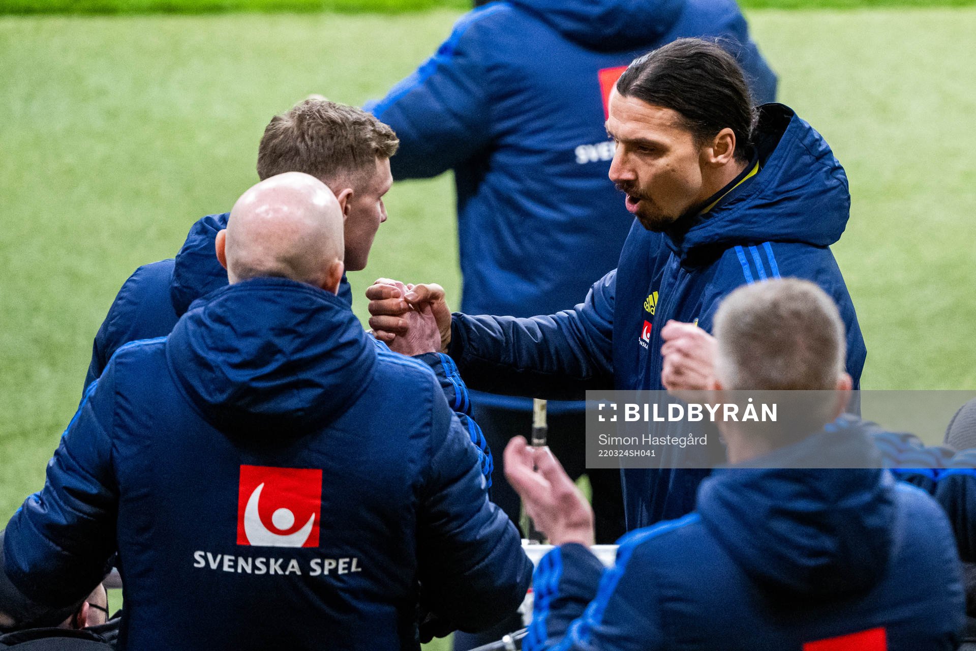 Zlatan Ibrahimovoc of Sweden celebrates