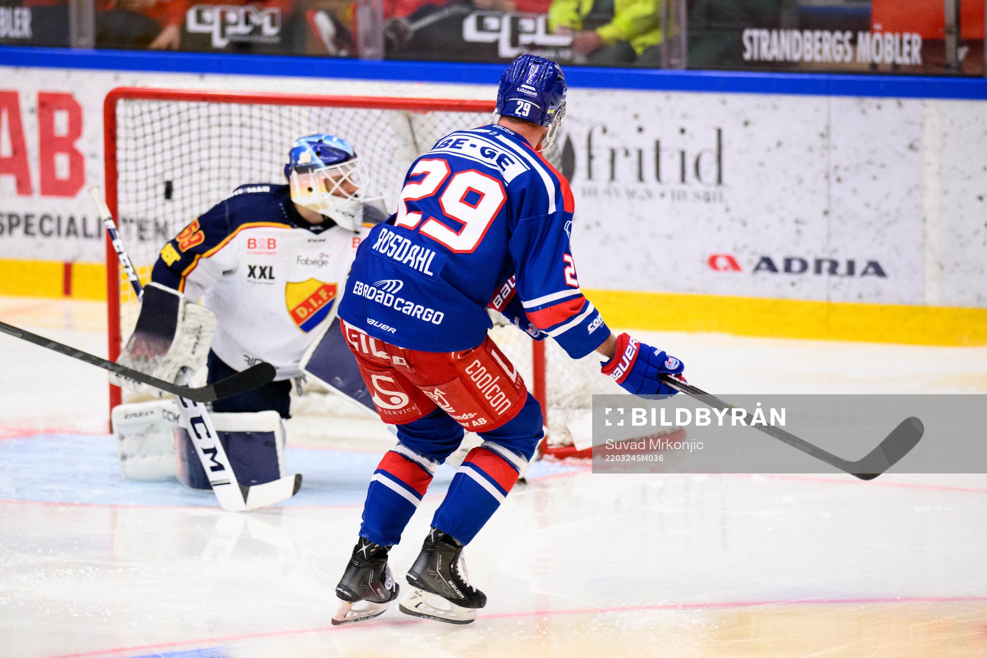 Oskarshamns Kim Rosdahl gör 2-0 bakom Djurgårdens