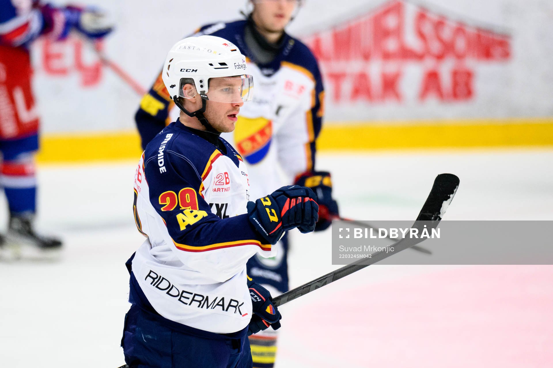 Djurgårdens Sebastian Strandberg jublar