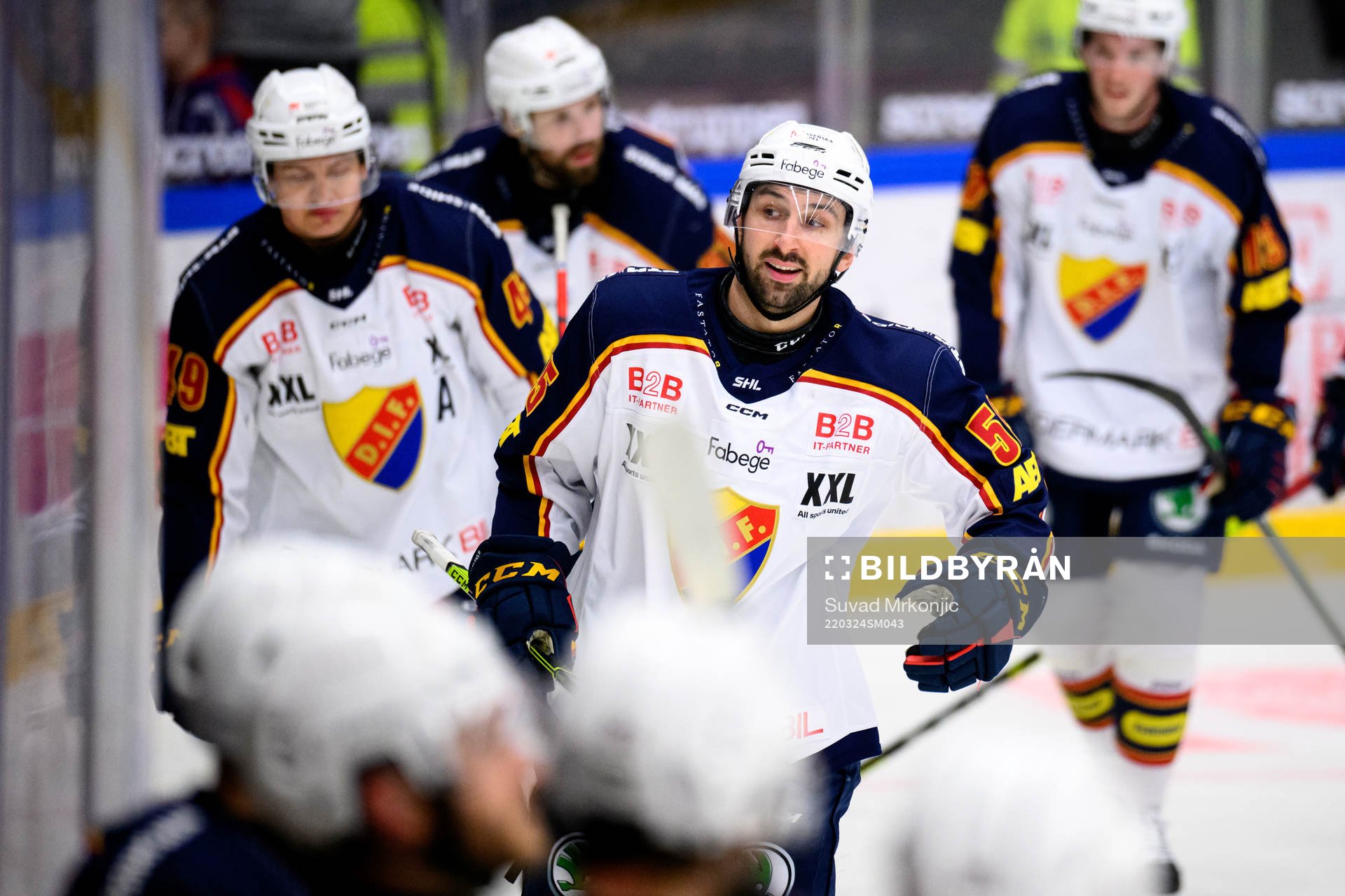 Djurgårdens Emile Poirier jublar