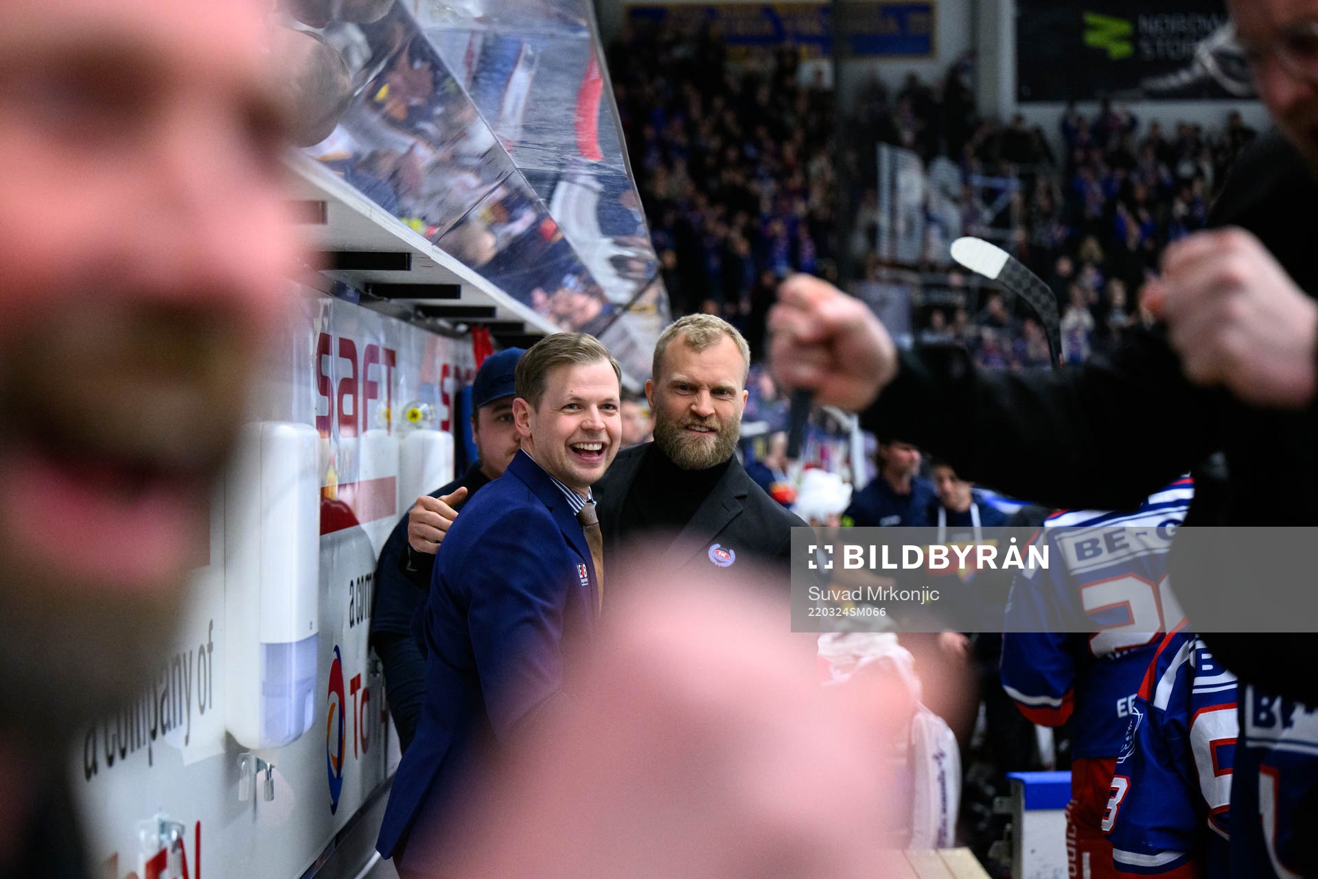 Oskarshamns tränare Martin Filander och assisterande