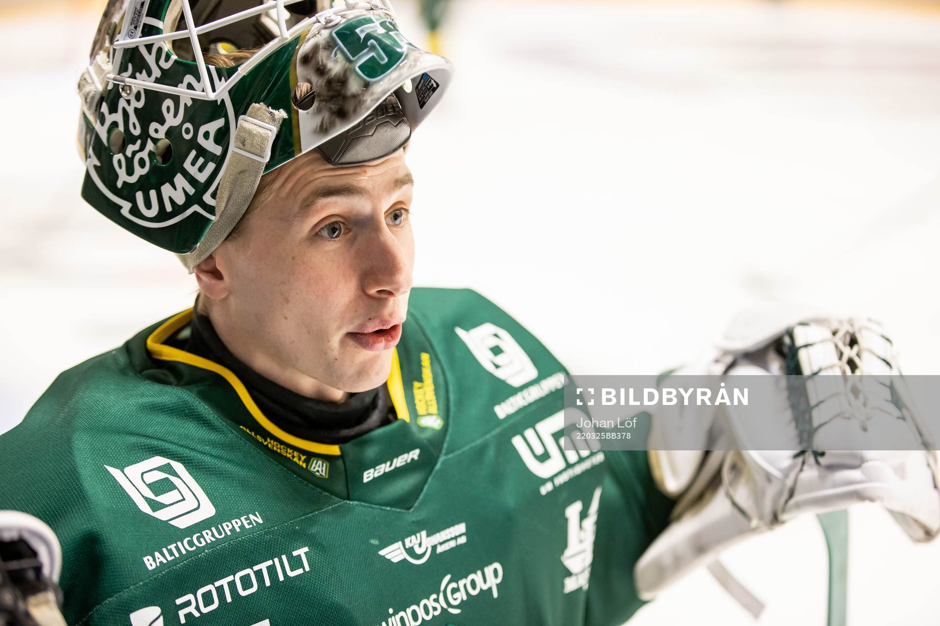 Björklövens målvakt Claes Endre