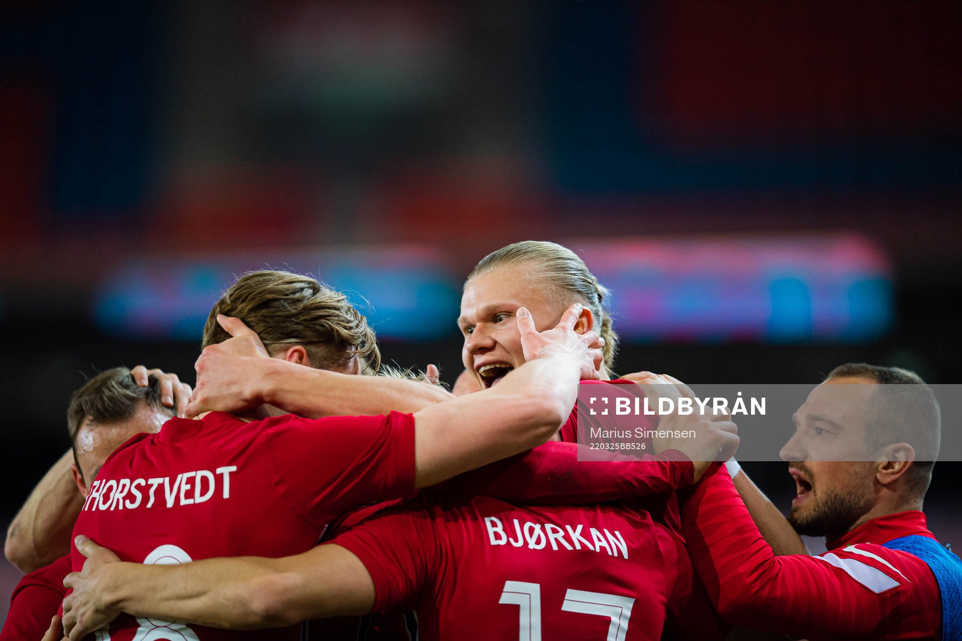 Erling Braut Haaland of Norway celebrates