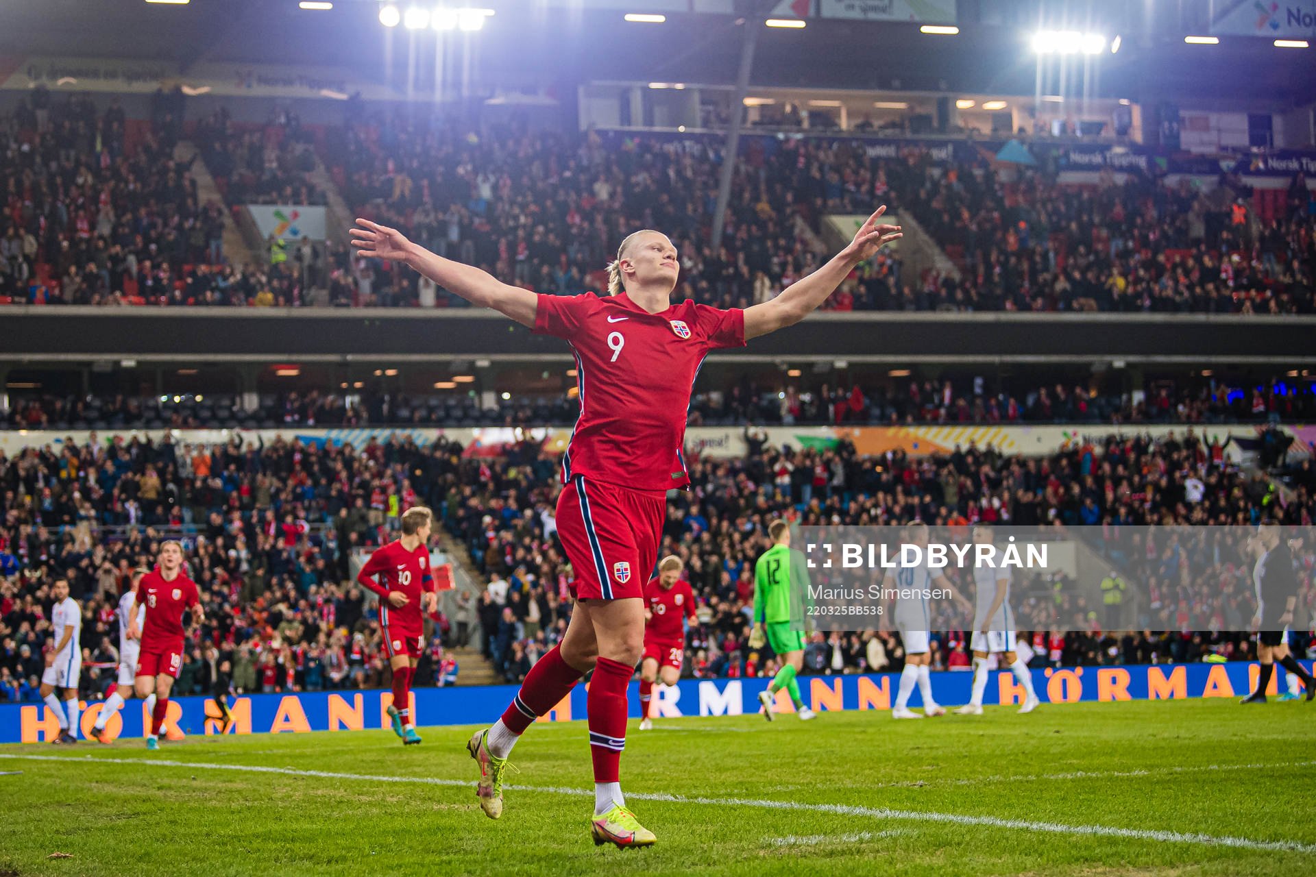 Erling Braut Haaland of Norway celebrates