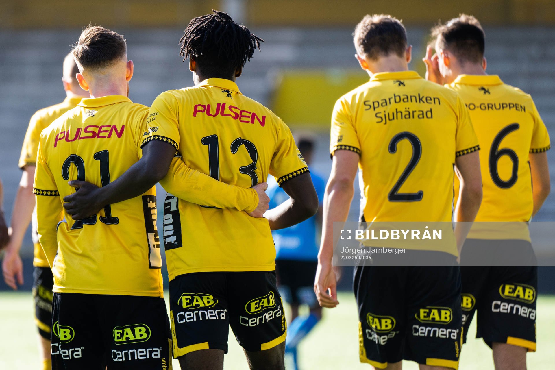 Elfsborgs Michael Baidoo jublar med lagkamrater