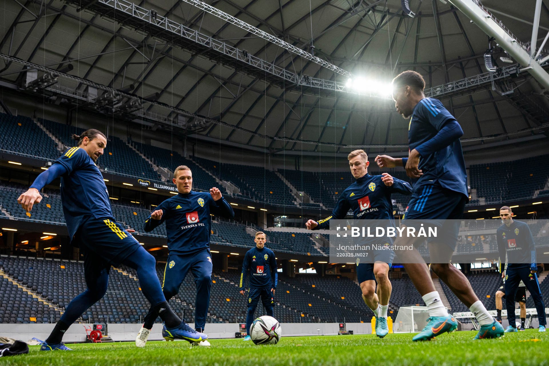 Zlatan Ibrahimović, Ludwig Augustinsson, Emil Krafth and