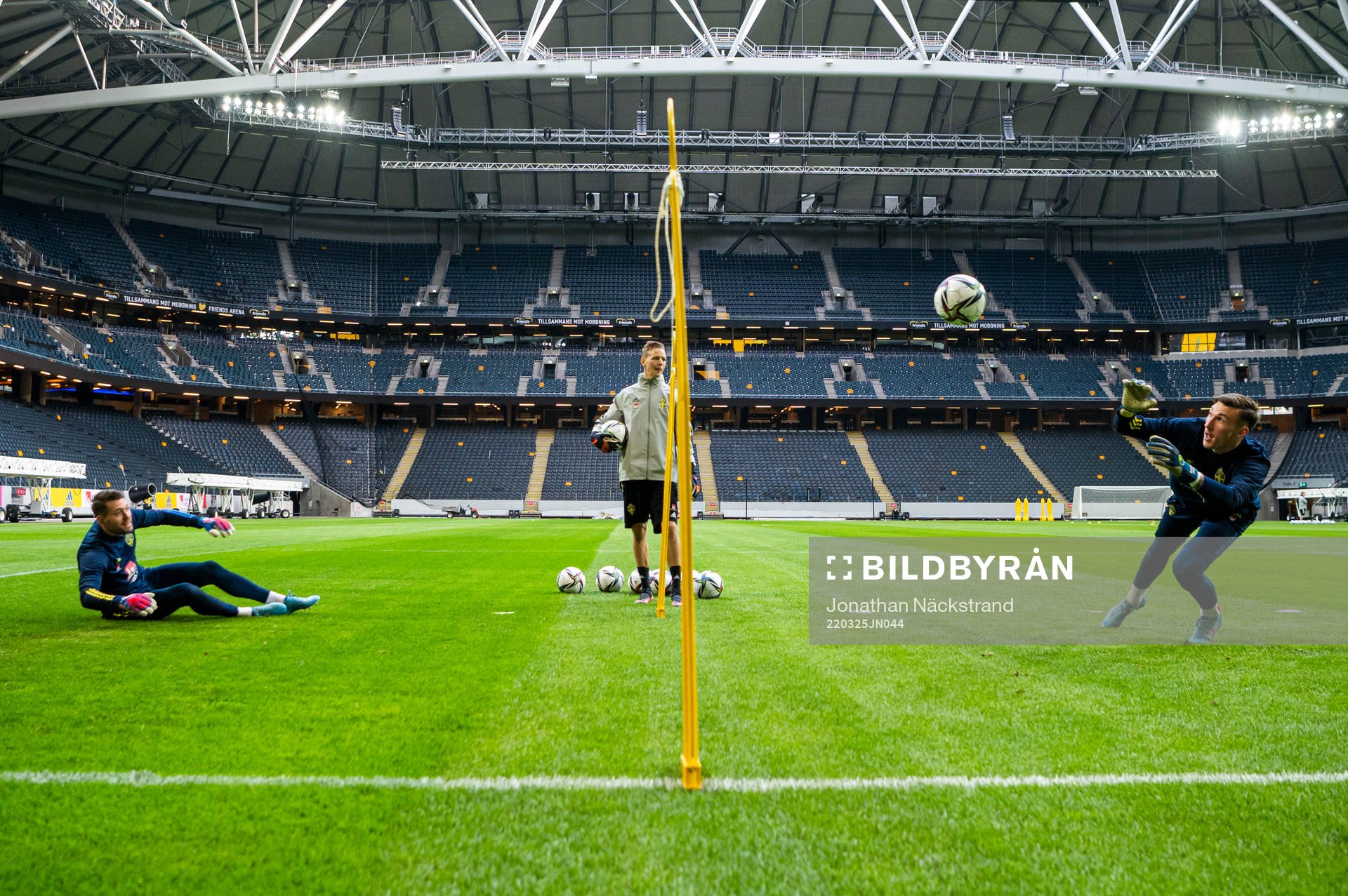 Goalkeeper Kristoffer Nordfeldt and goalkeeper Andreas
