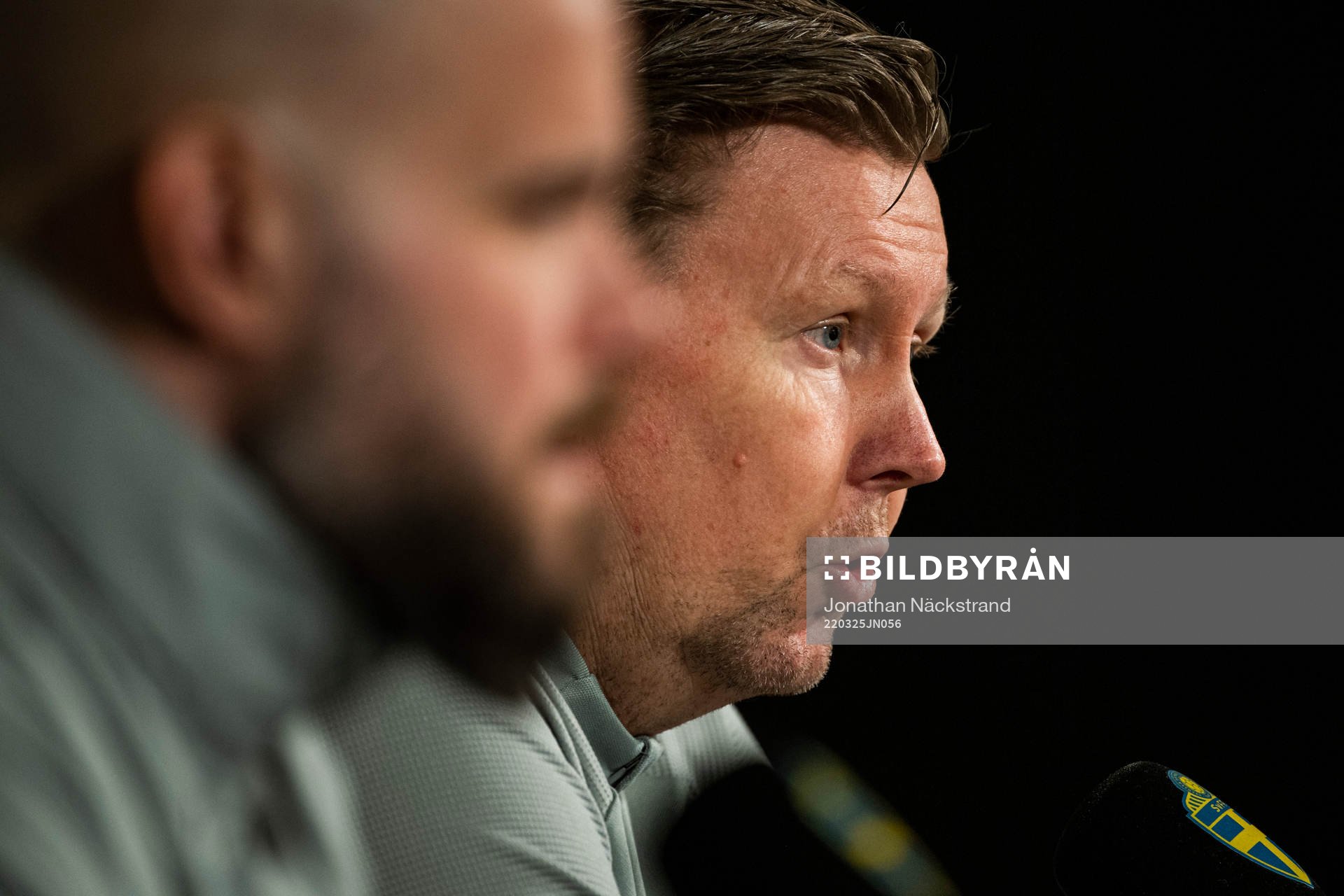 Assisted head coach Peter Wettergren of Sweden attends a