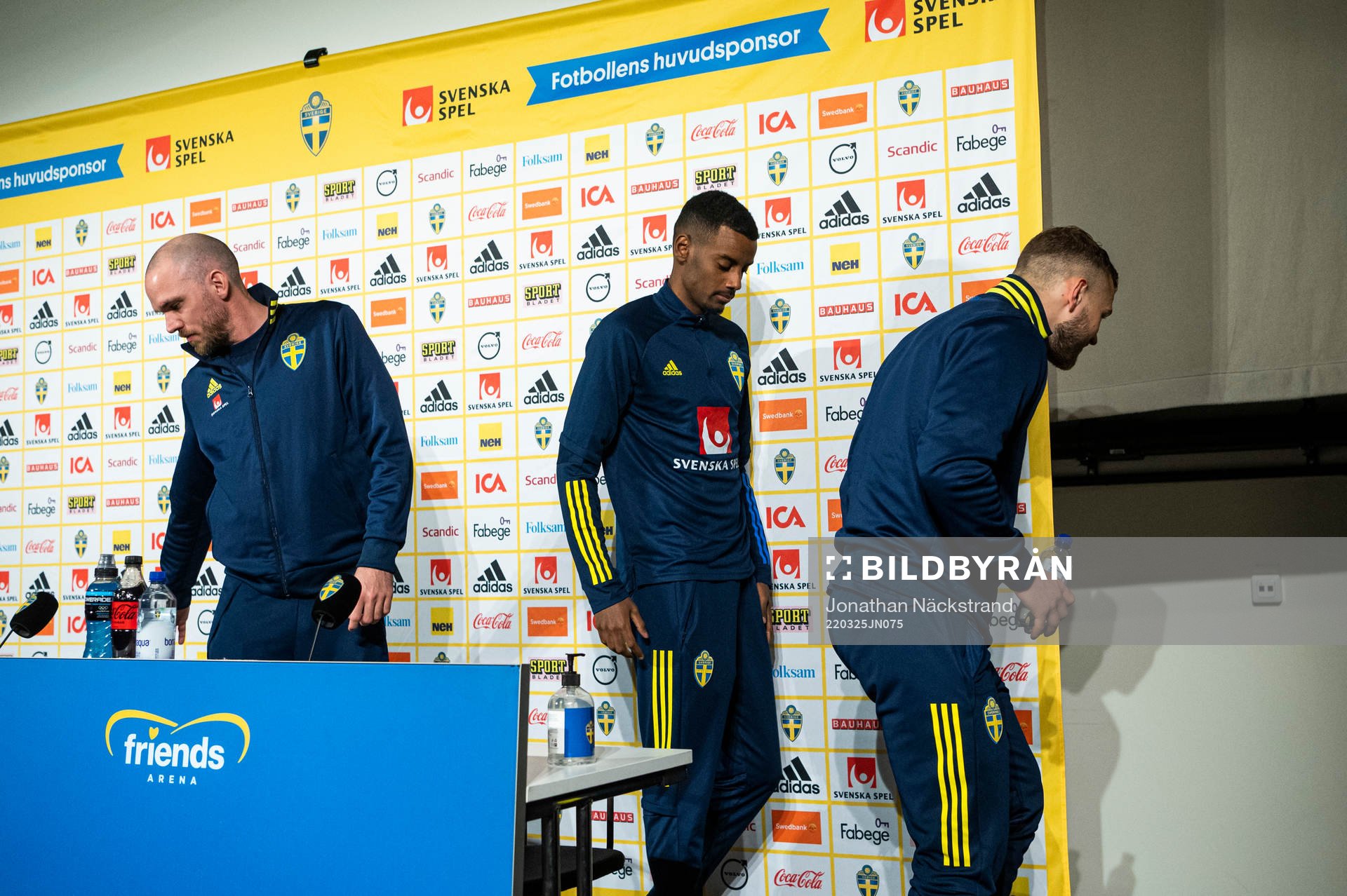 Alexander Isak, Marcus Danielson and Jesper Karlström of