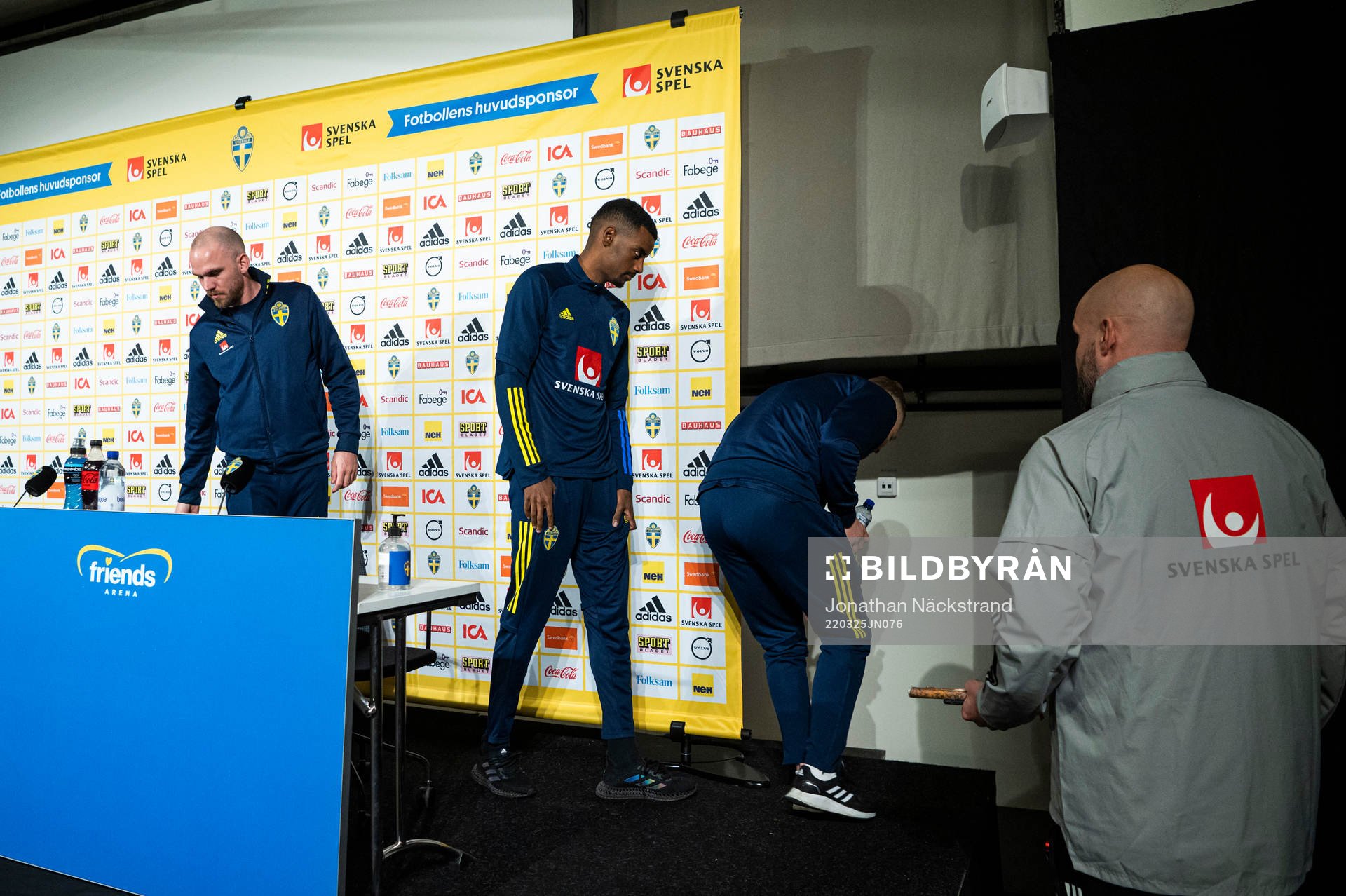 Alexander Isak, Marcus Danielson and Jesper Karlström of
