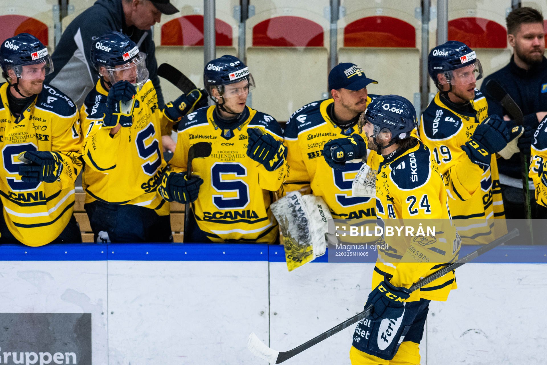 Södertäljes Jacob Dahlström jublar