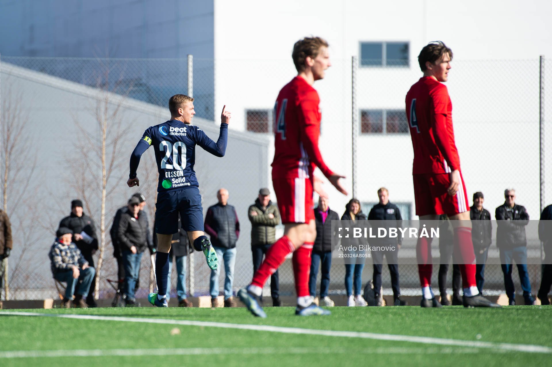 Helsingborgs Dennis Olsson jublar