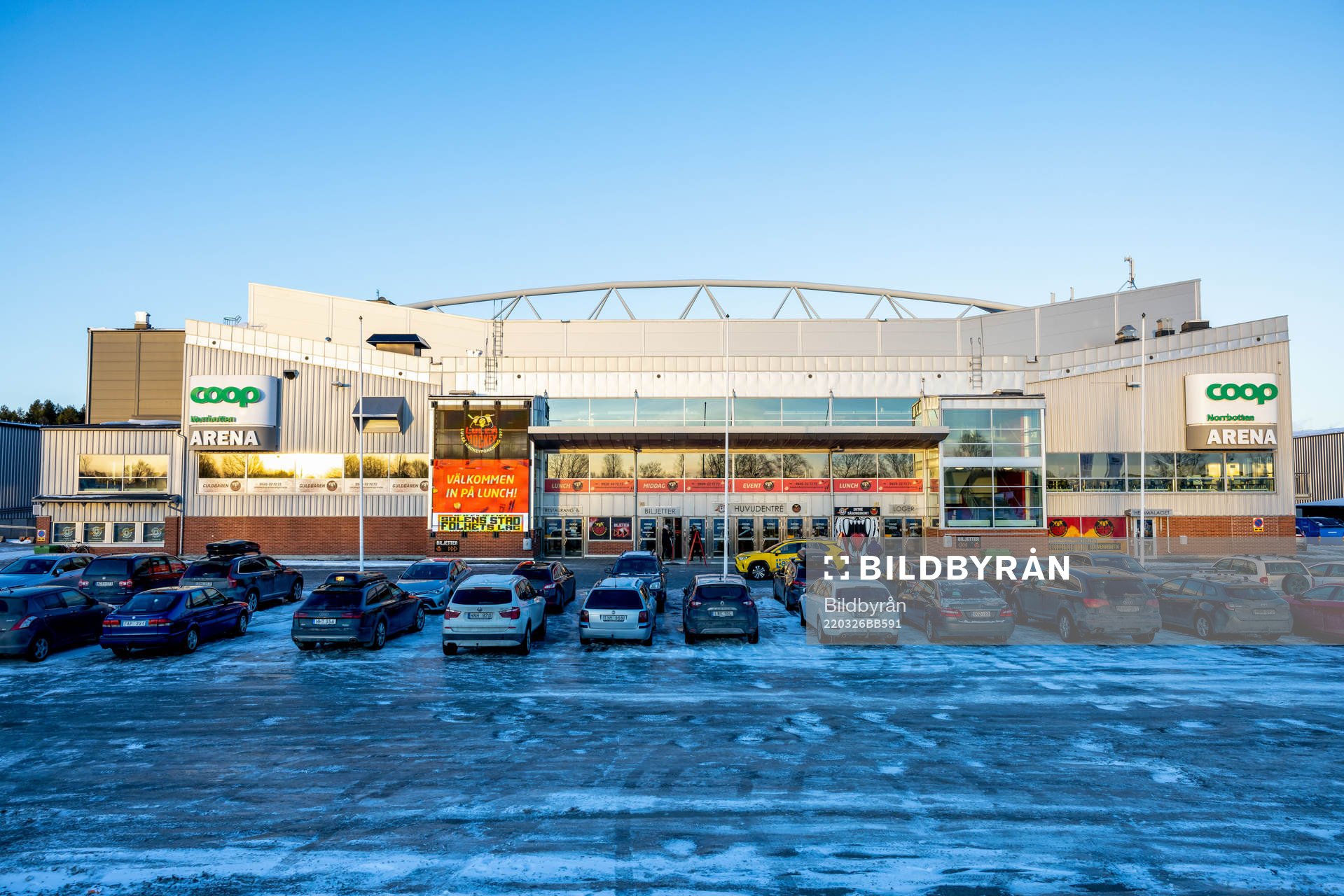 Exteriör av Coop Norrbotten Arena