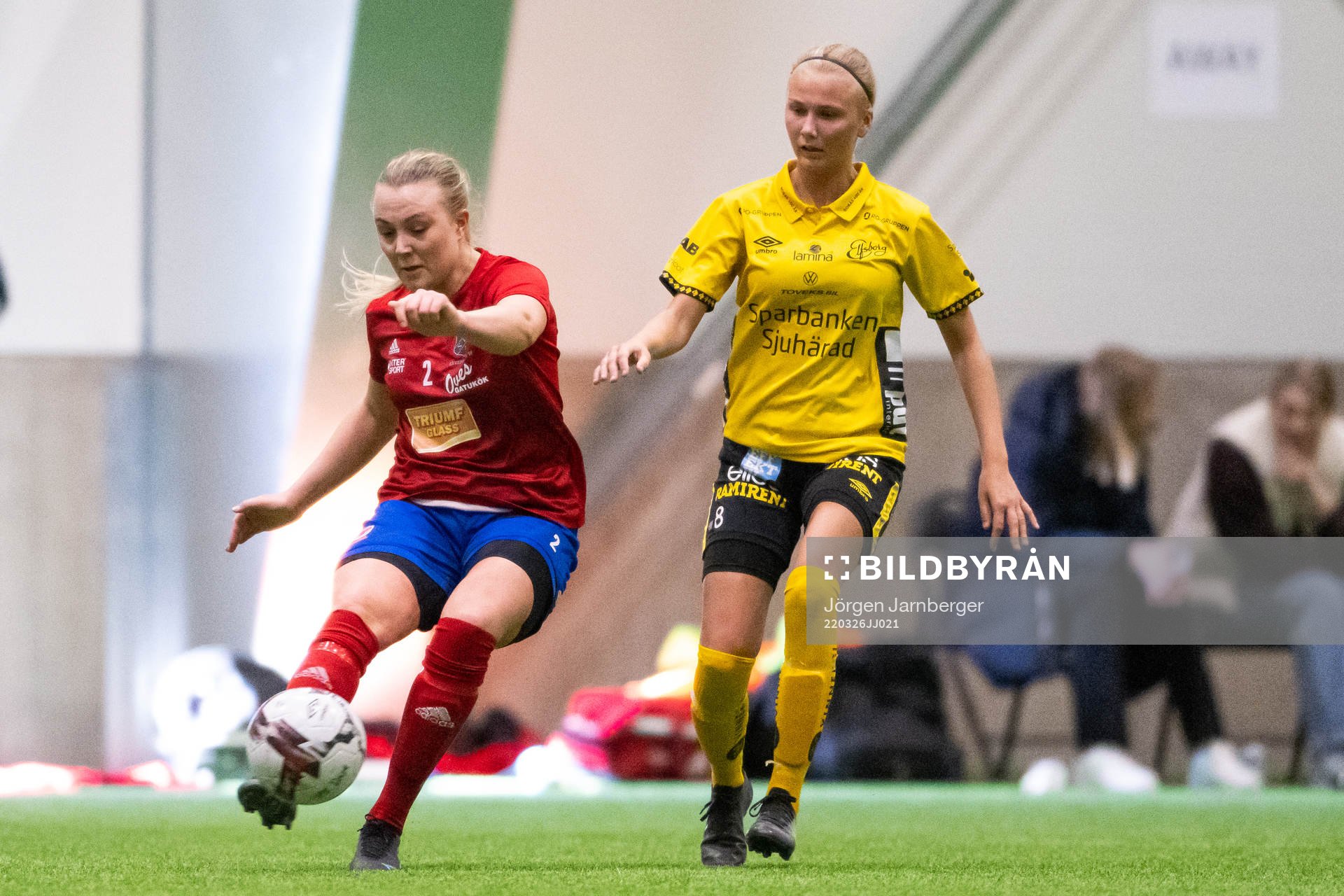 Sävedalens Saga Fahlström och Elfsborgs Linn Sångberg