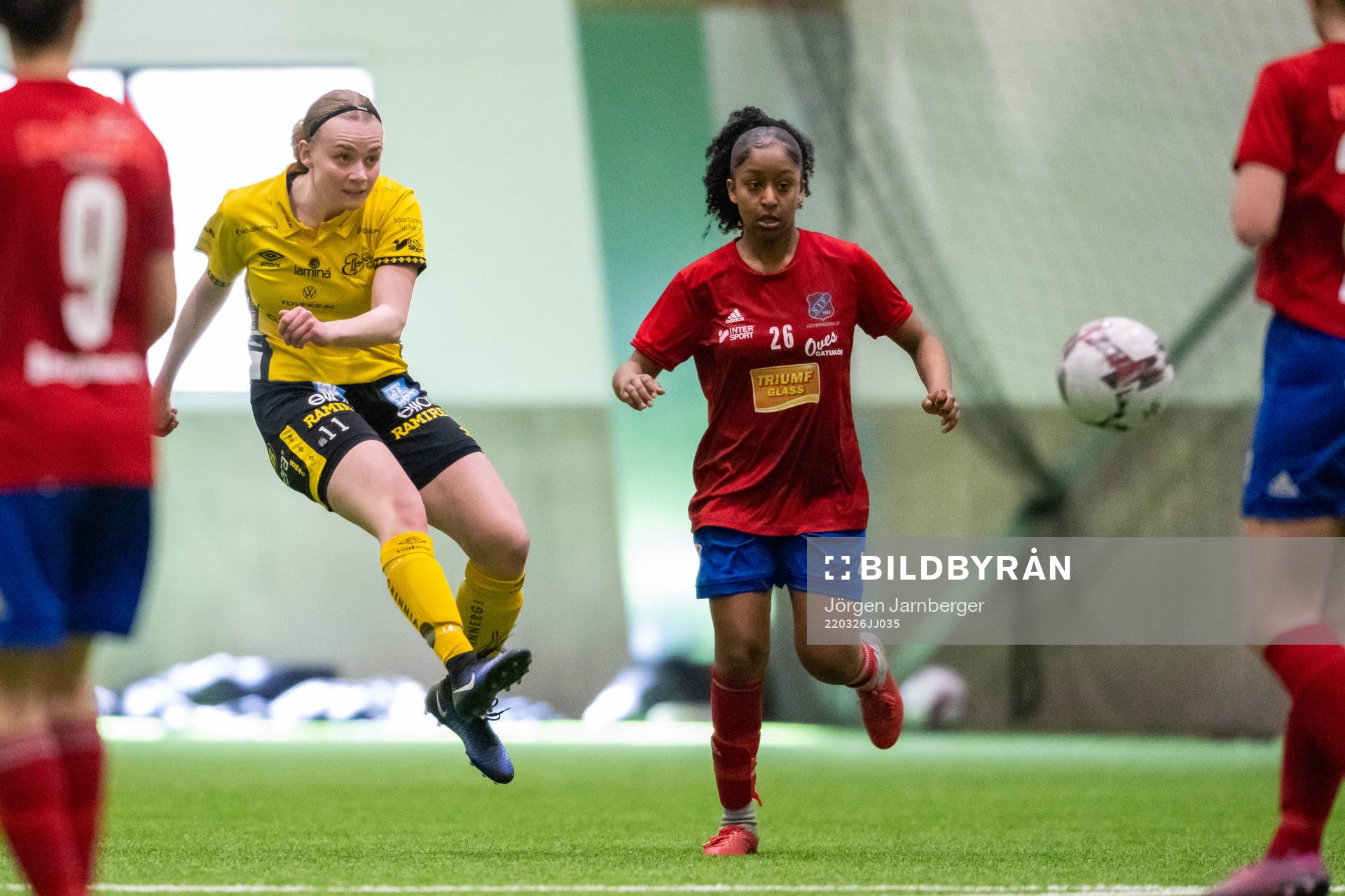 Elfsborgs Leann Nyström och Sävedalens Rahel Yared