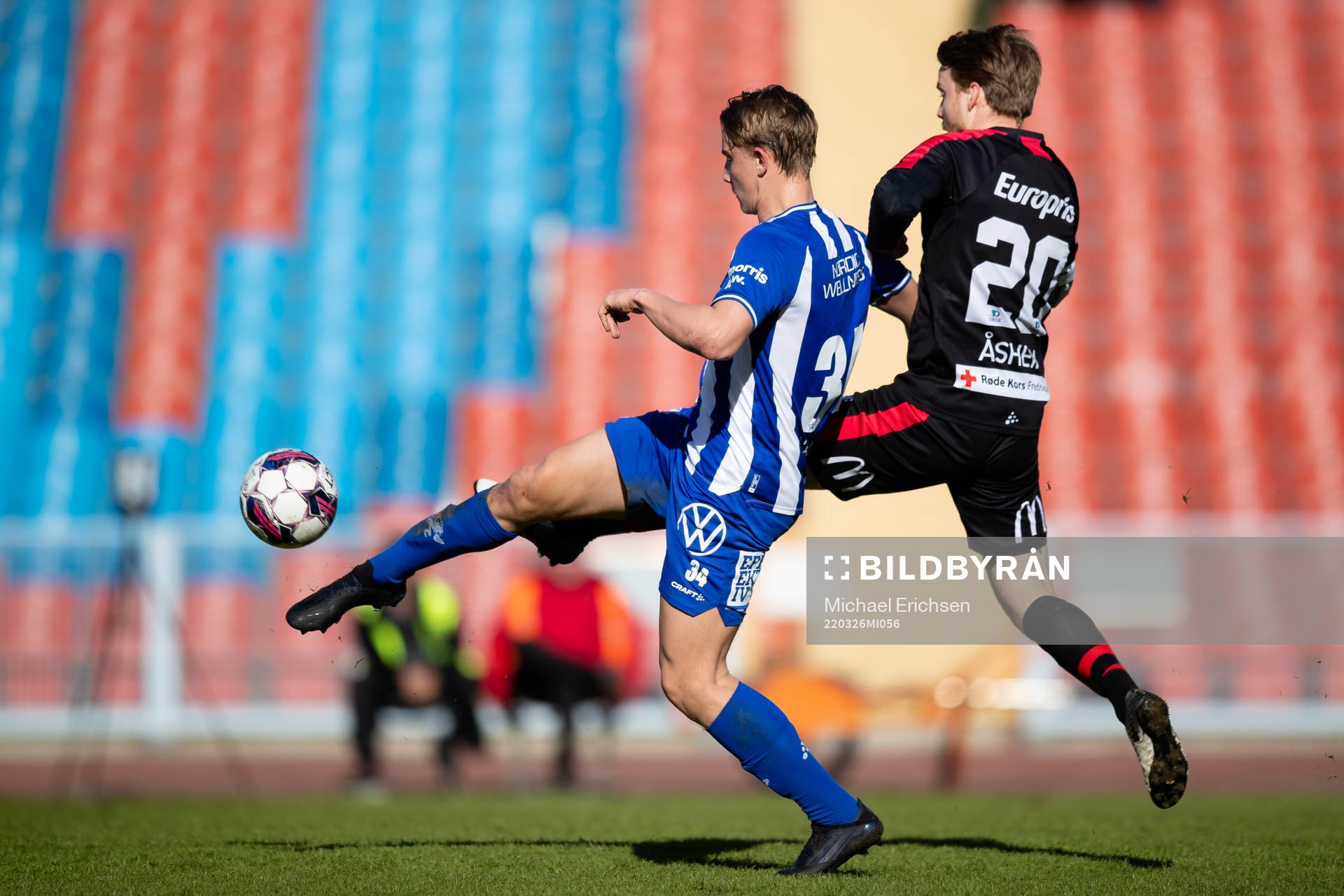 IFK Göteborgs Linus Carlstrand och Fredrikstads Håvard