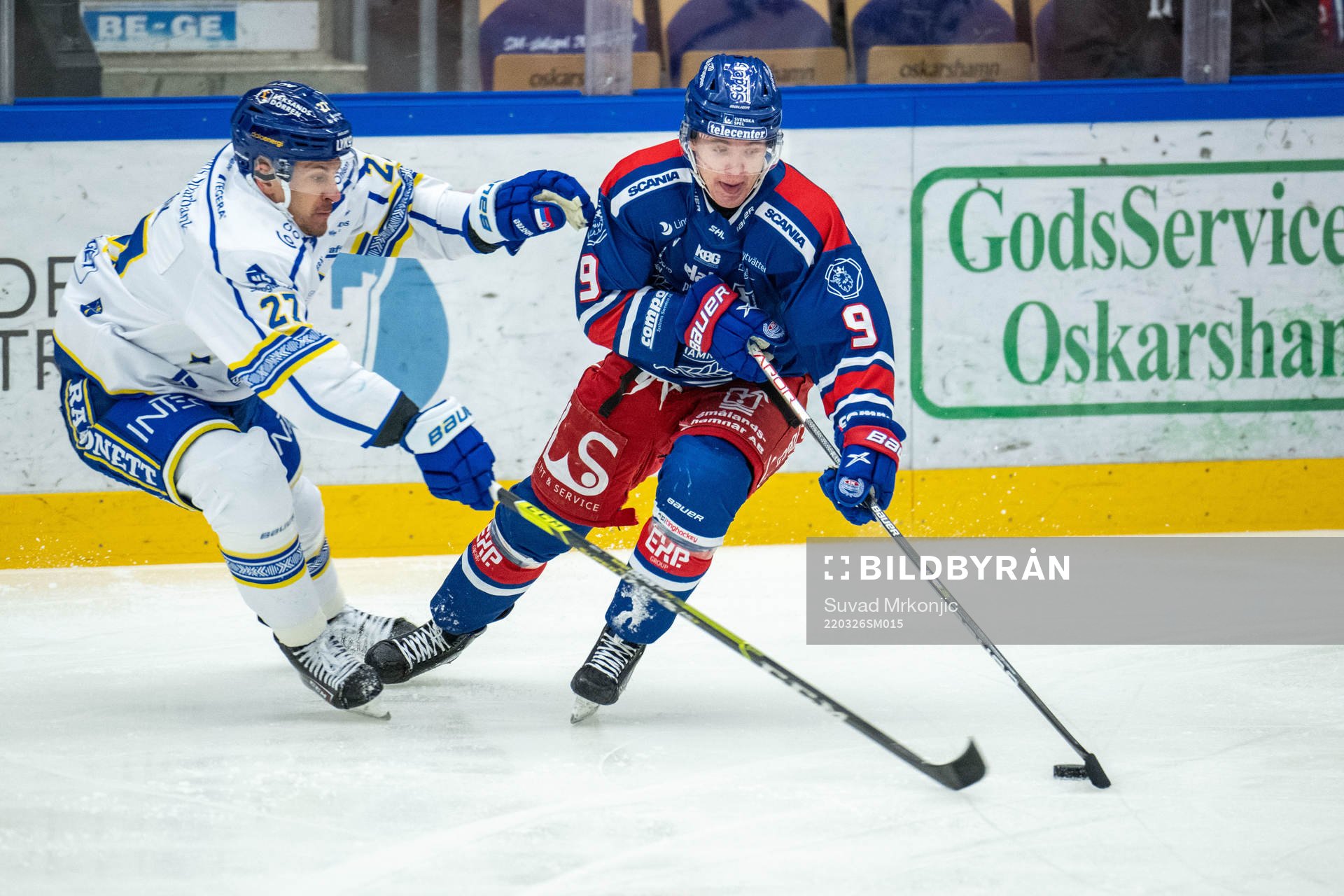 Leksands Marek Hrivik och Oskarshamns Hampus Plato