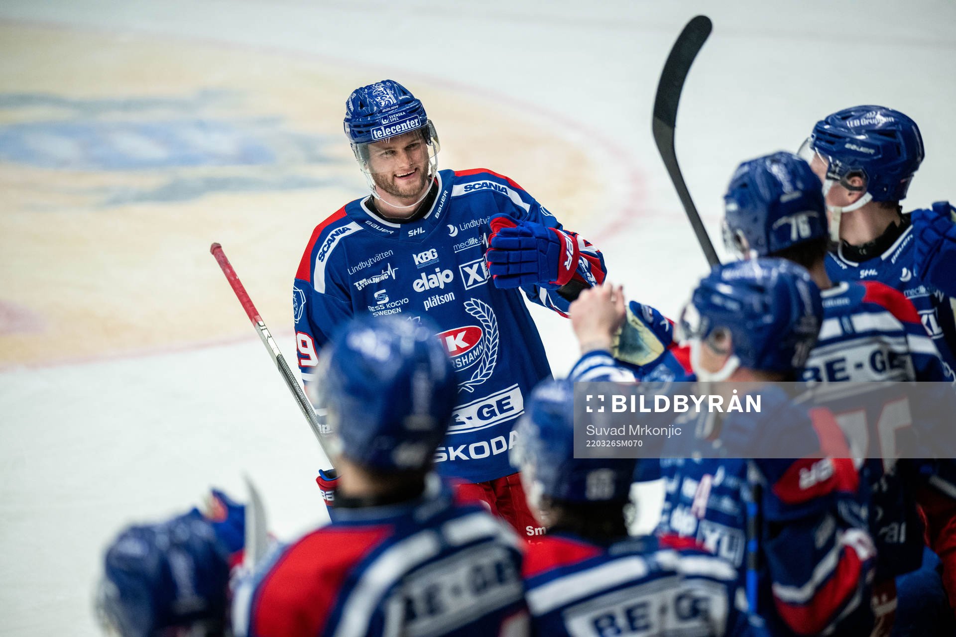 Oskarshamns Kim Rosdahl jublar