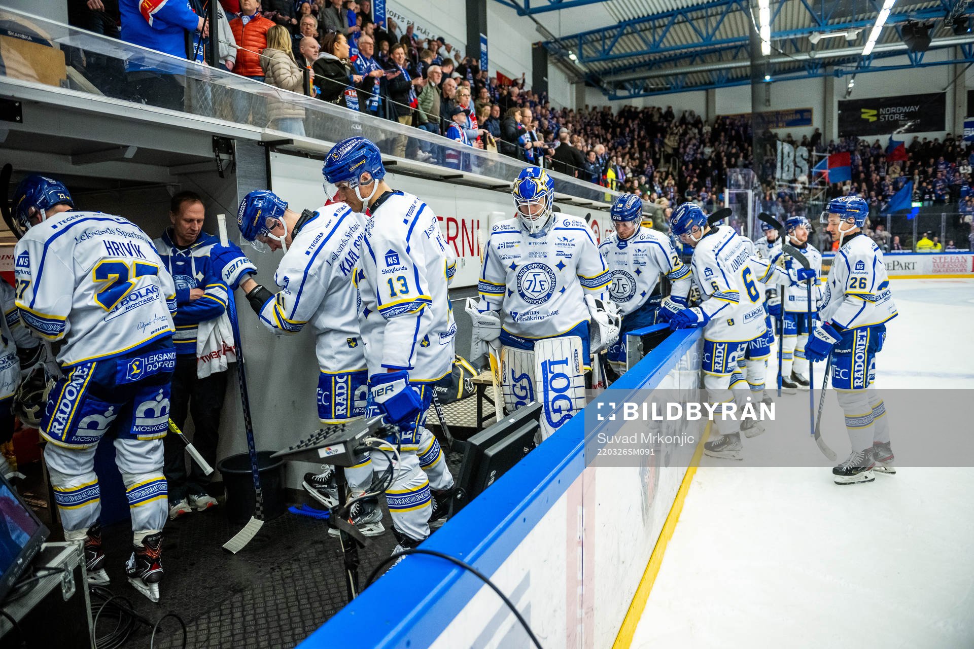 Leksands spelare deppar