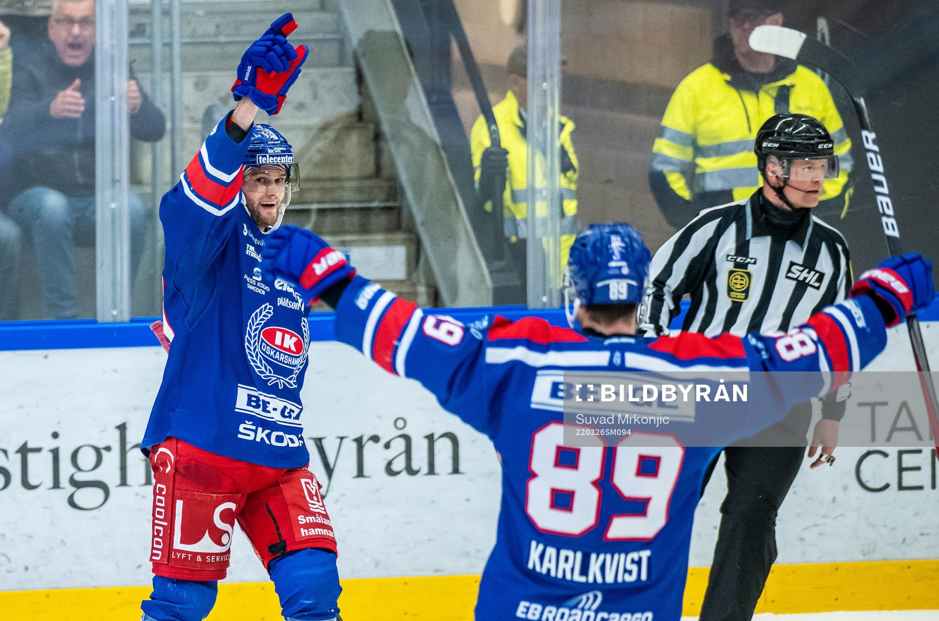 Oskarshamns Kim Rosdahl jublar