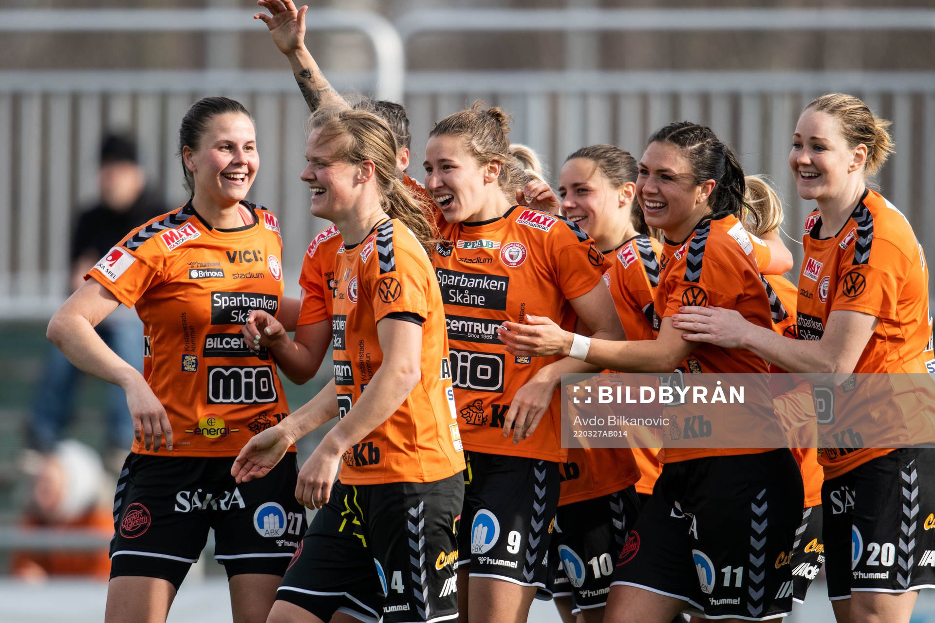 Kristianstads Tabitha Tindell jublar