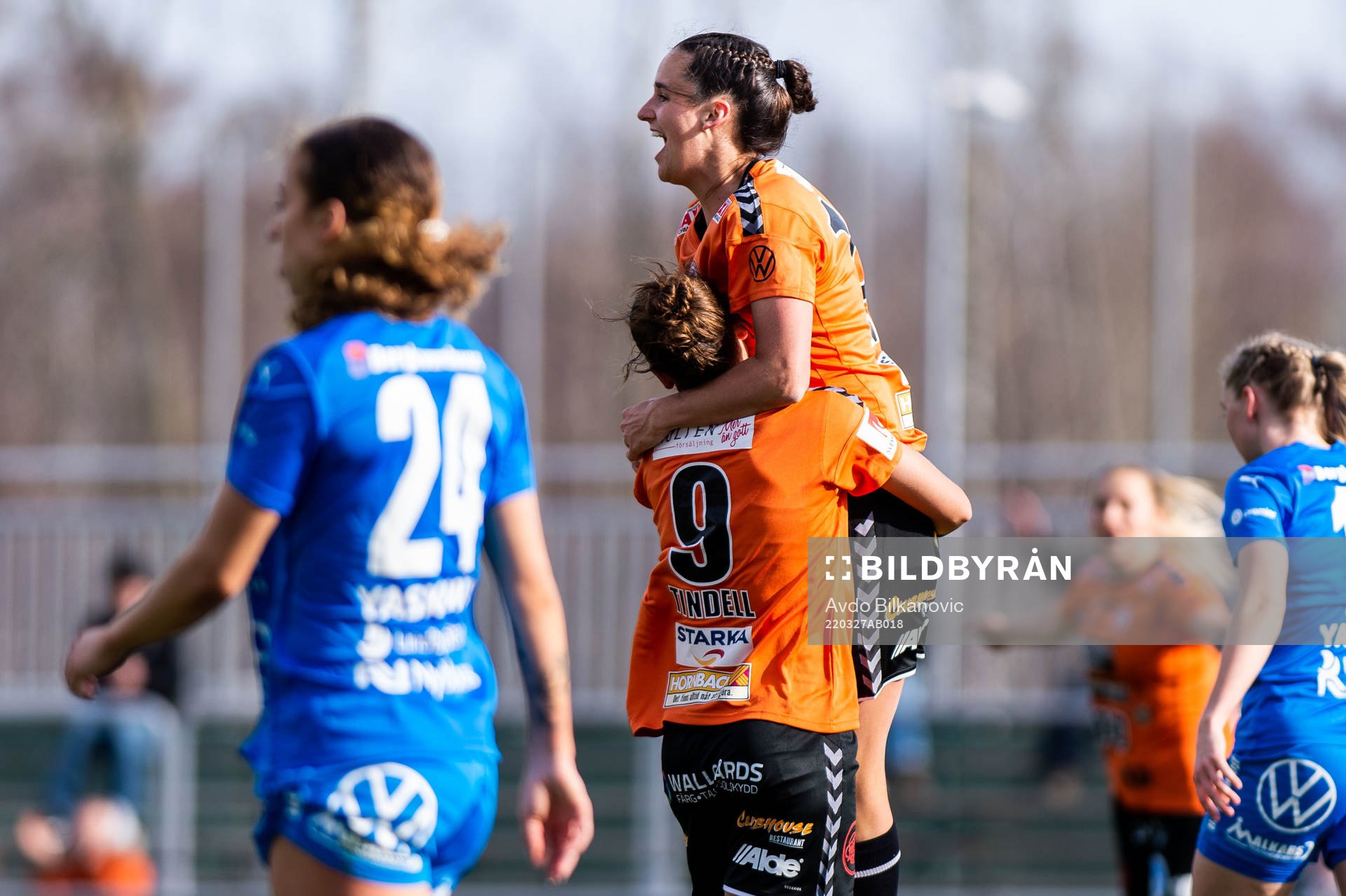 Kristianstads Tabitha Tindell jublar