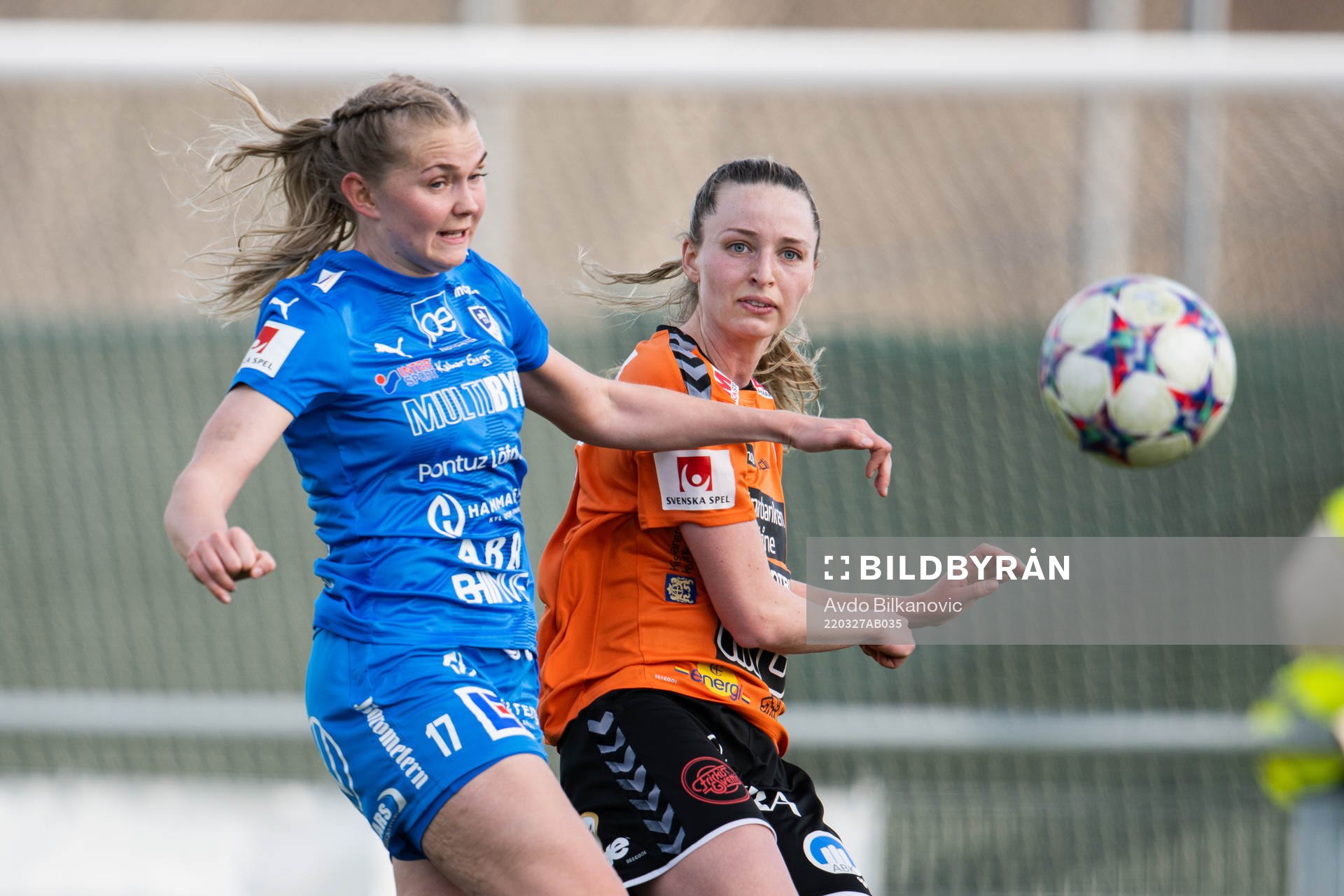 Kristianstads Amanda Jacobsen Andradottir  och Kalmars