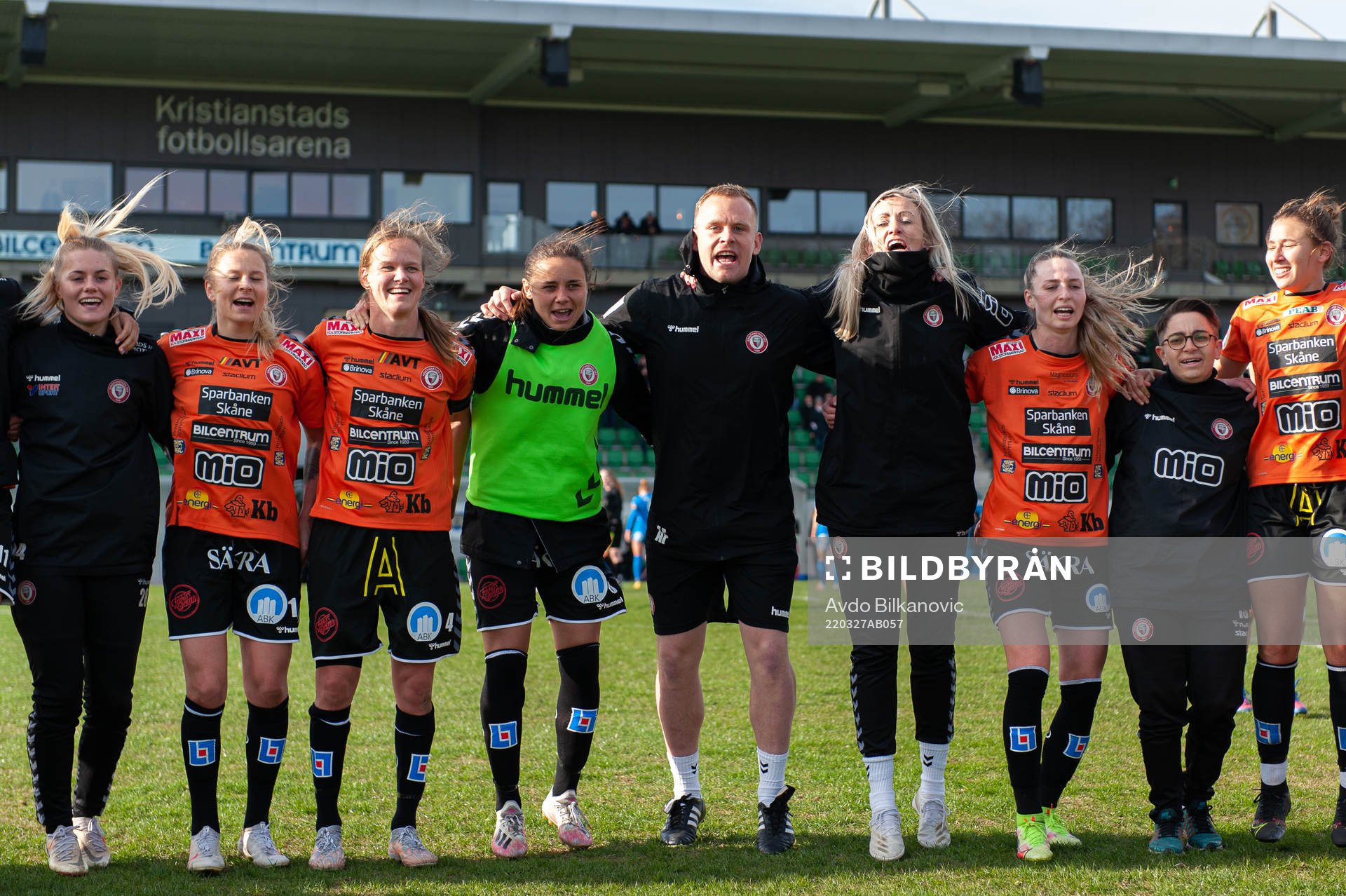 Kristianstads spelare jublar