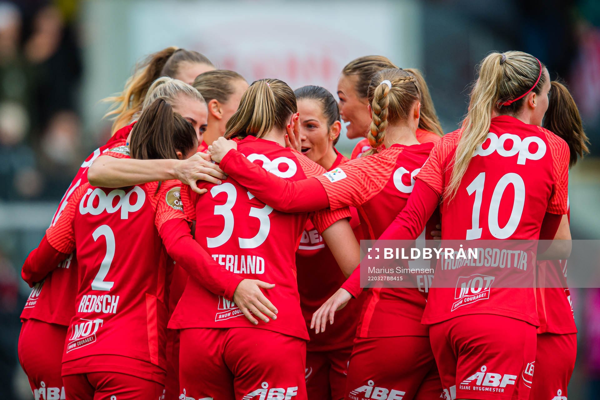 Elisabeth Terland of Brann celebrates