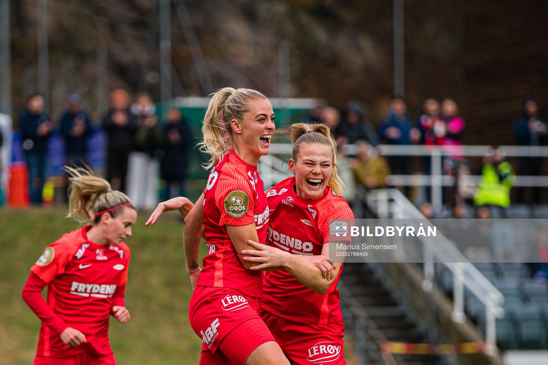 Svava Ros Gudmundsdottir of Brann celebrates