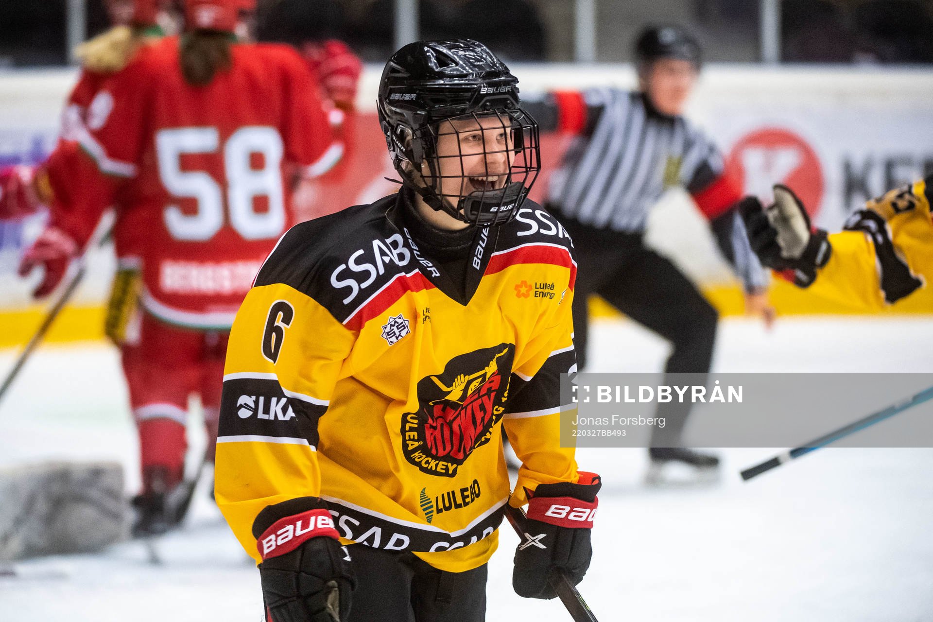Luleås Engla Rankvist jublar