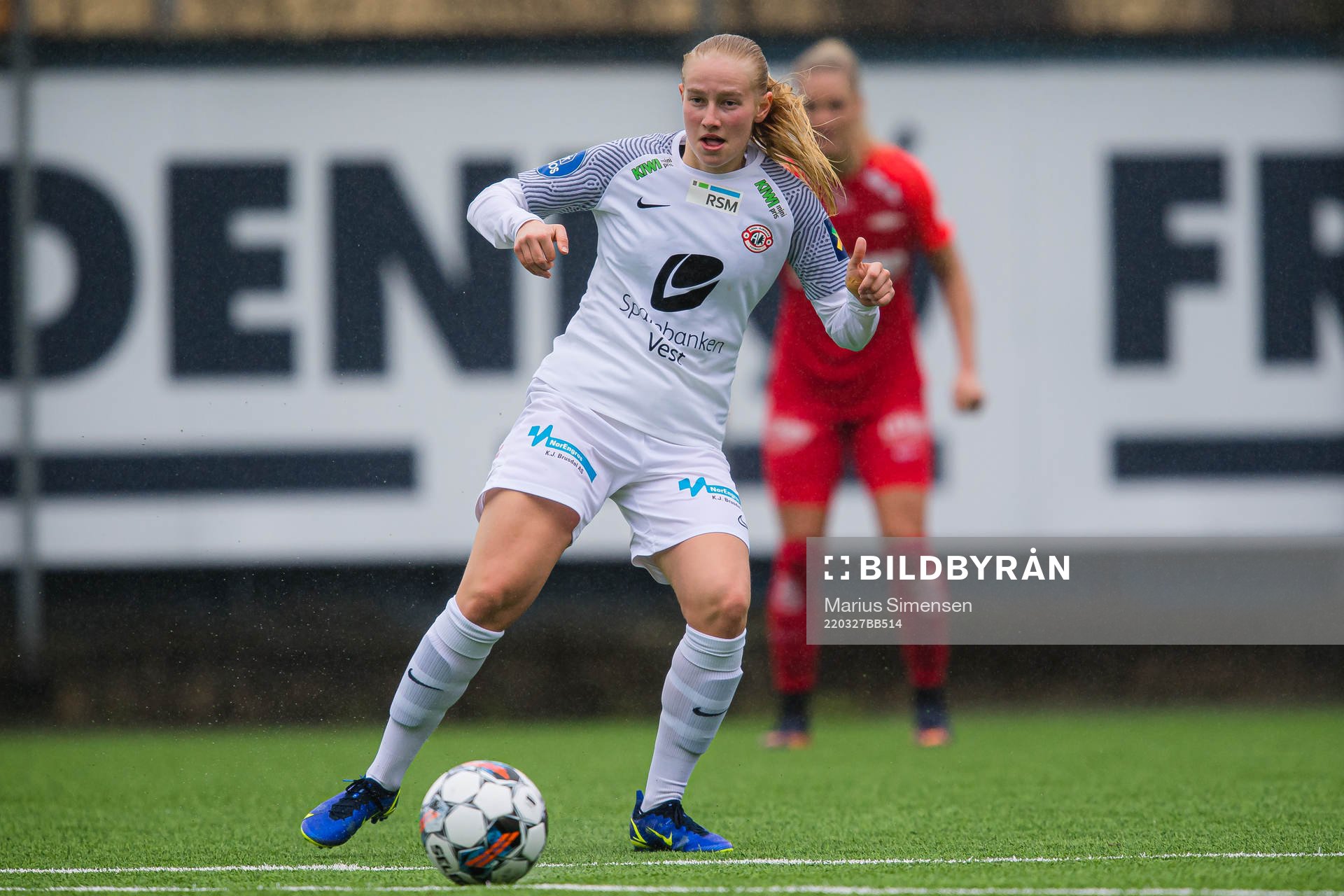Tora Ose of Arna-Bjørnar during the Toppserien football match between Brann and Arna-Bjørnar on March 27, 2022 in Bergen.