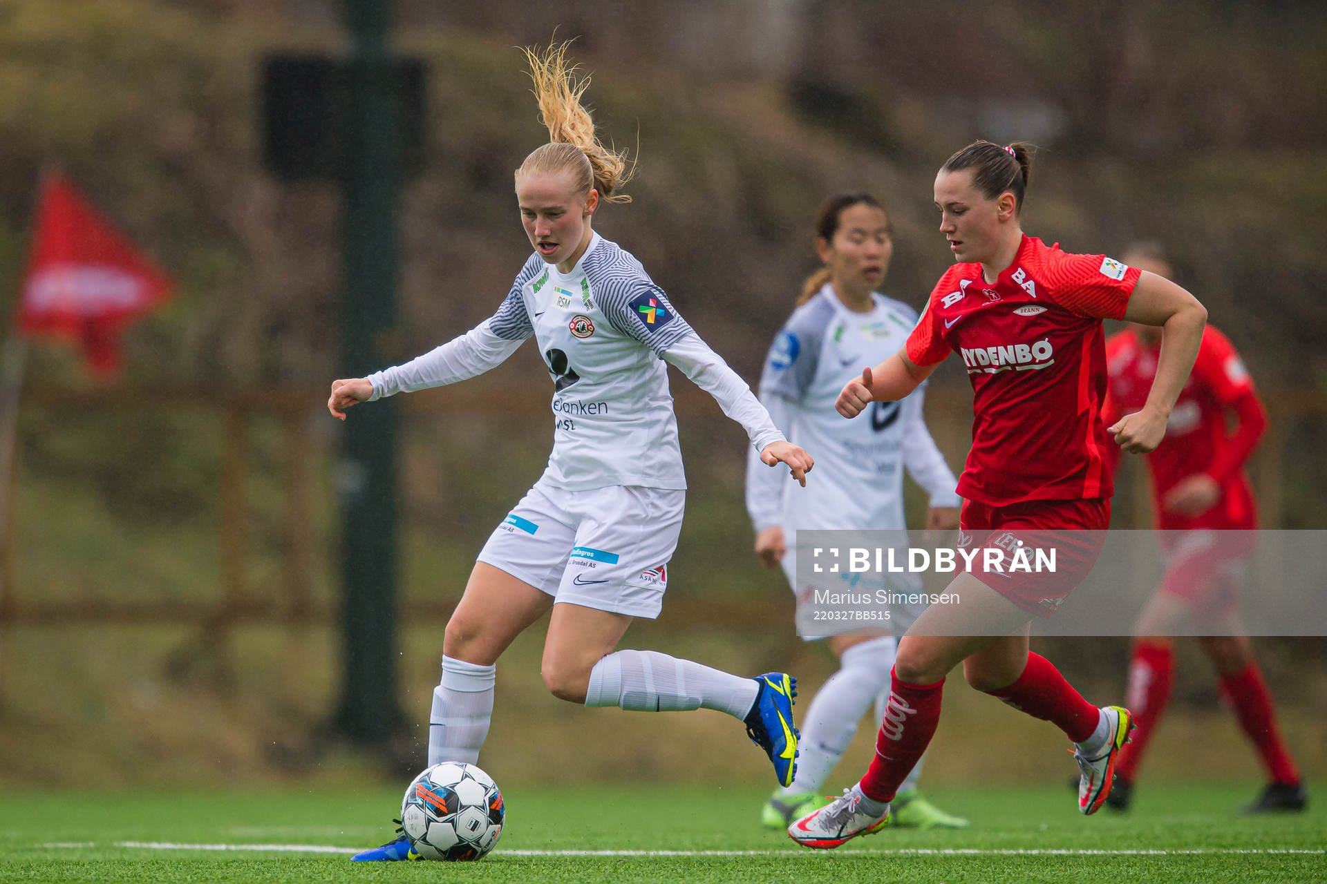Tora Ose of Arna-Bjørnar during the Toppserien football match between Brann and Arna-Bjørnar on March 27, 2022 in Bergen.