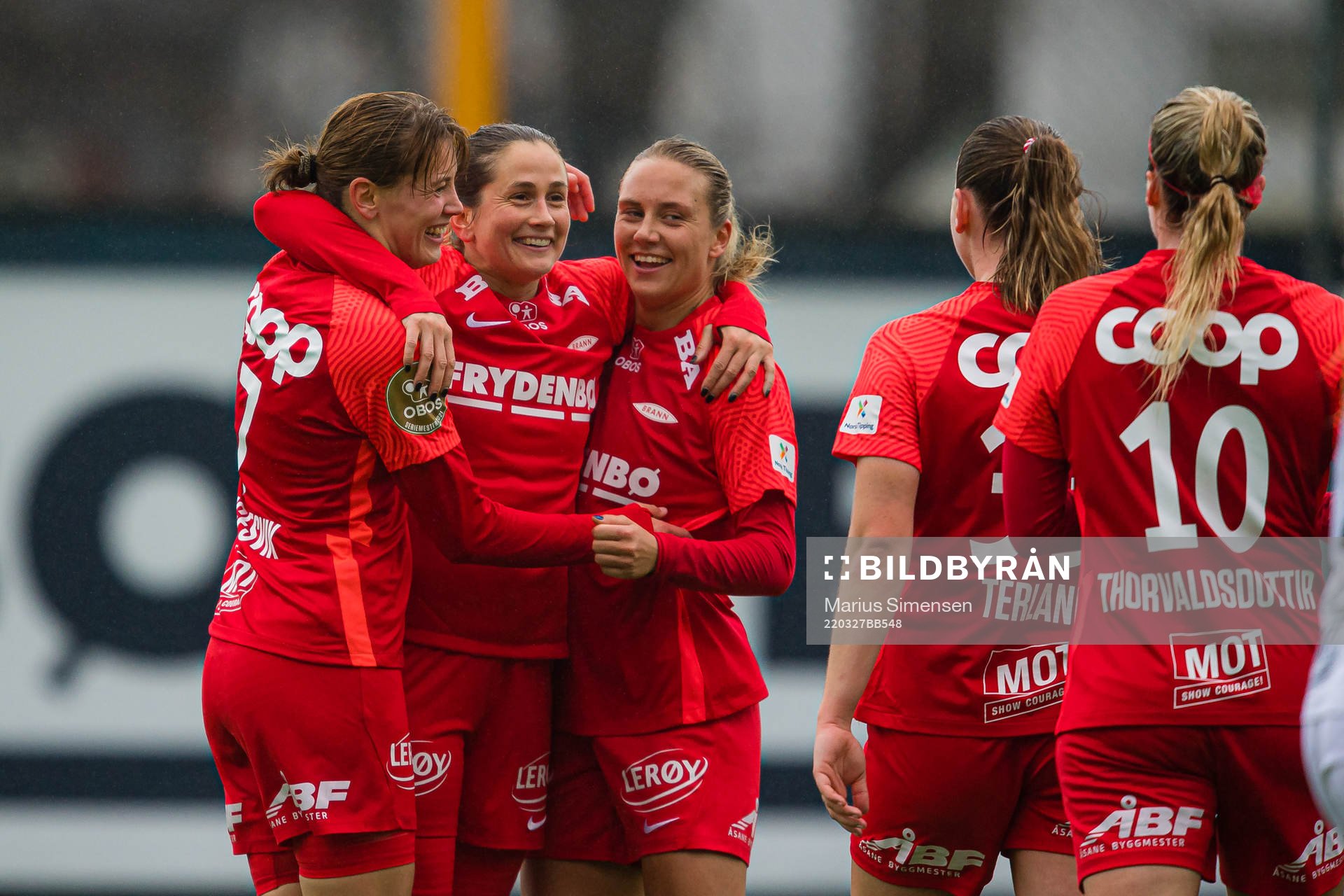 Rakel Engesvik of Brann celebrates