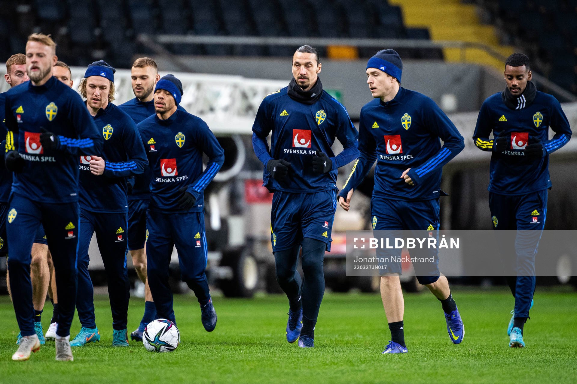 Emil Forsberg, Zlatan Ibrahimovic and Victor Nilsson