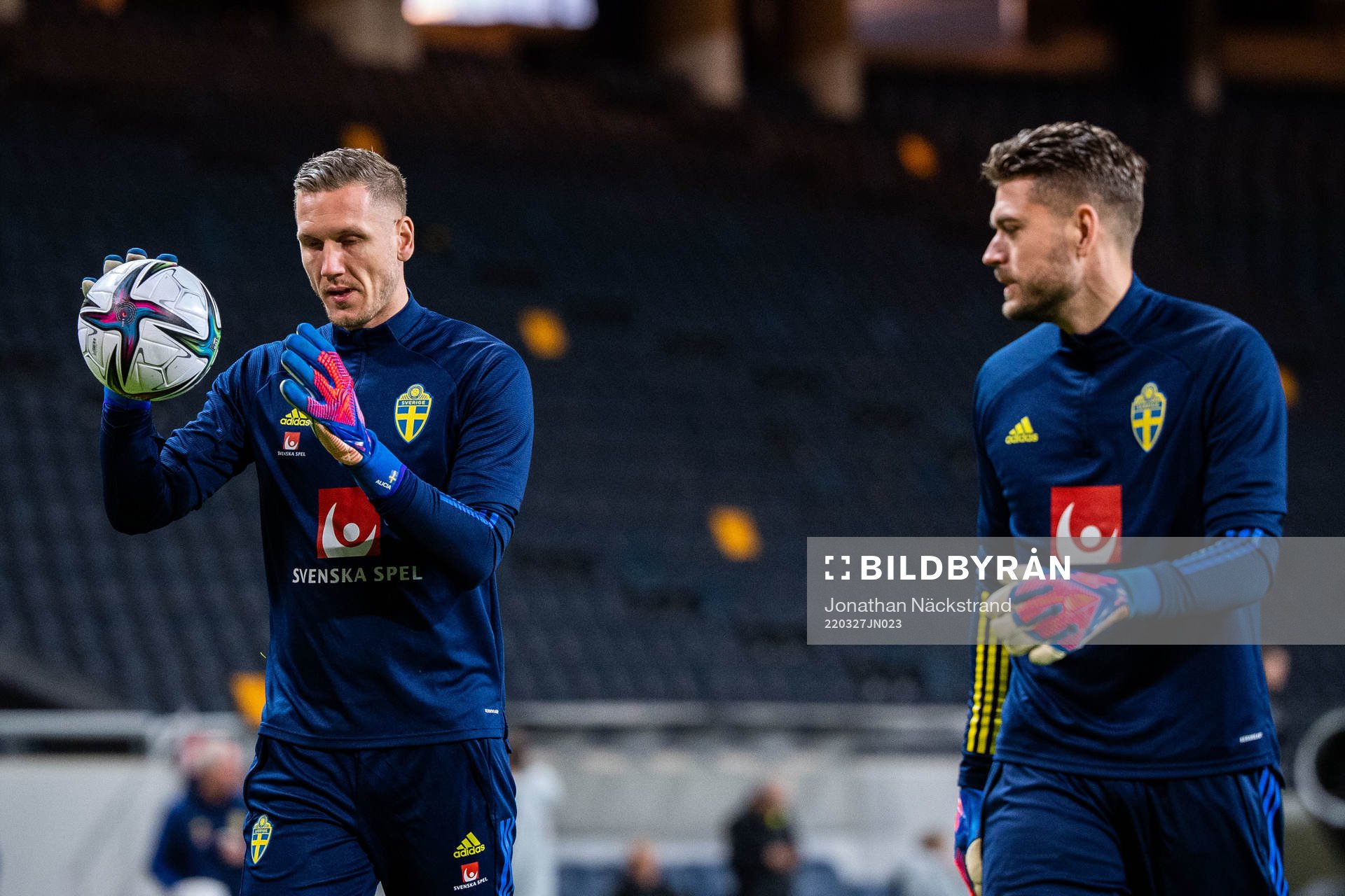 Goalkeeper Robin Olsen and Goalkeeper Kristoffer Nordfeldt