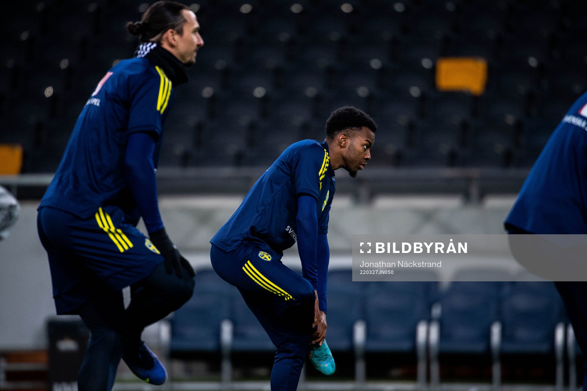 Zlatan Ibrahimovic and Anthony Elanga