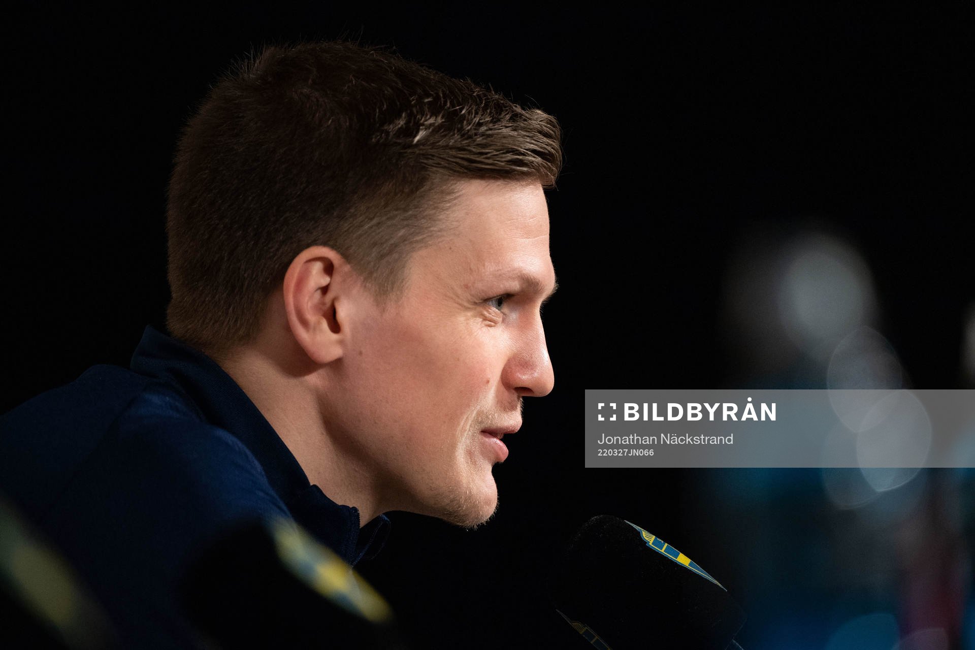 Joakim Nilsson during press conference with the national team of Sweden on March 27, 2022 in Stockholm. 